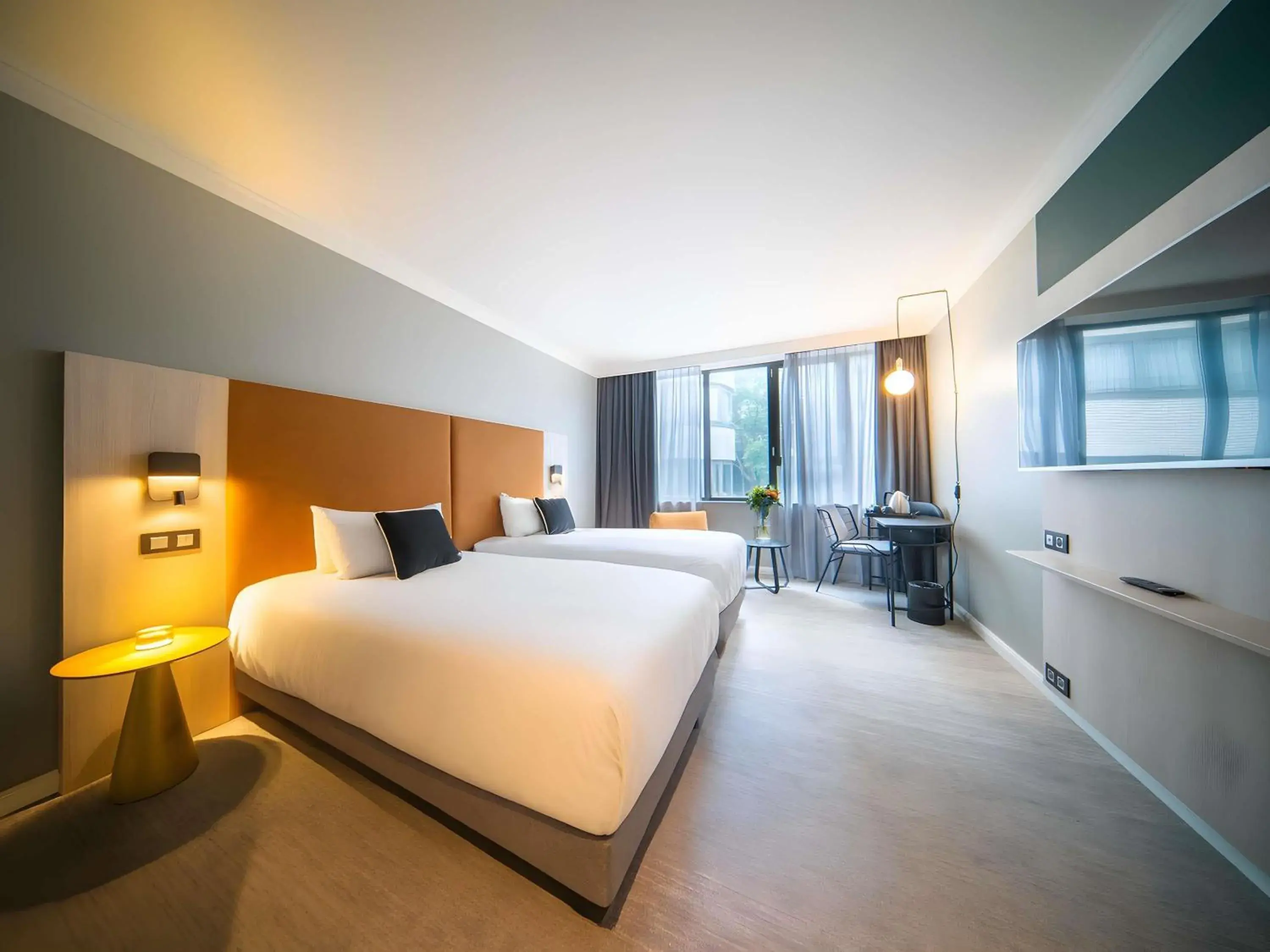 Bedroom, Bed in Maek Hotel Antwerp Central - Handwritten Collection Bedroom, Bed in Maek Hotel Antwerp Central - Handwritten Collection