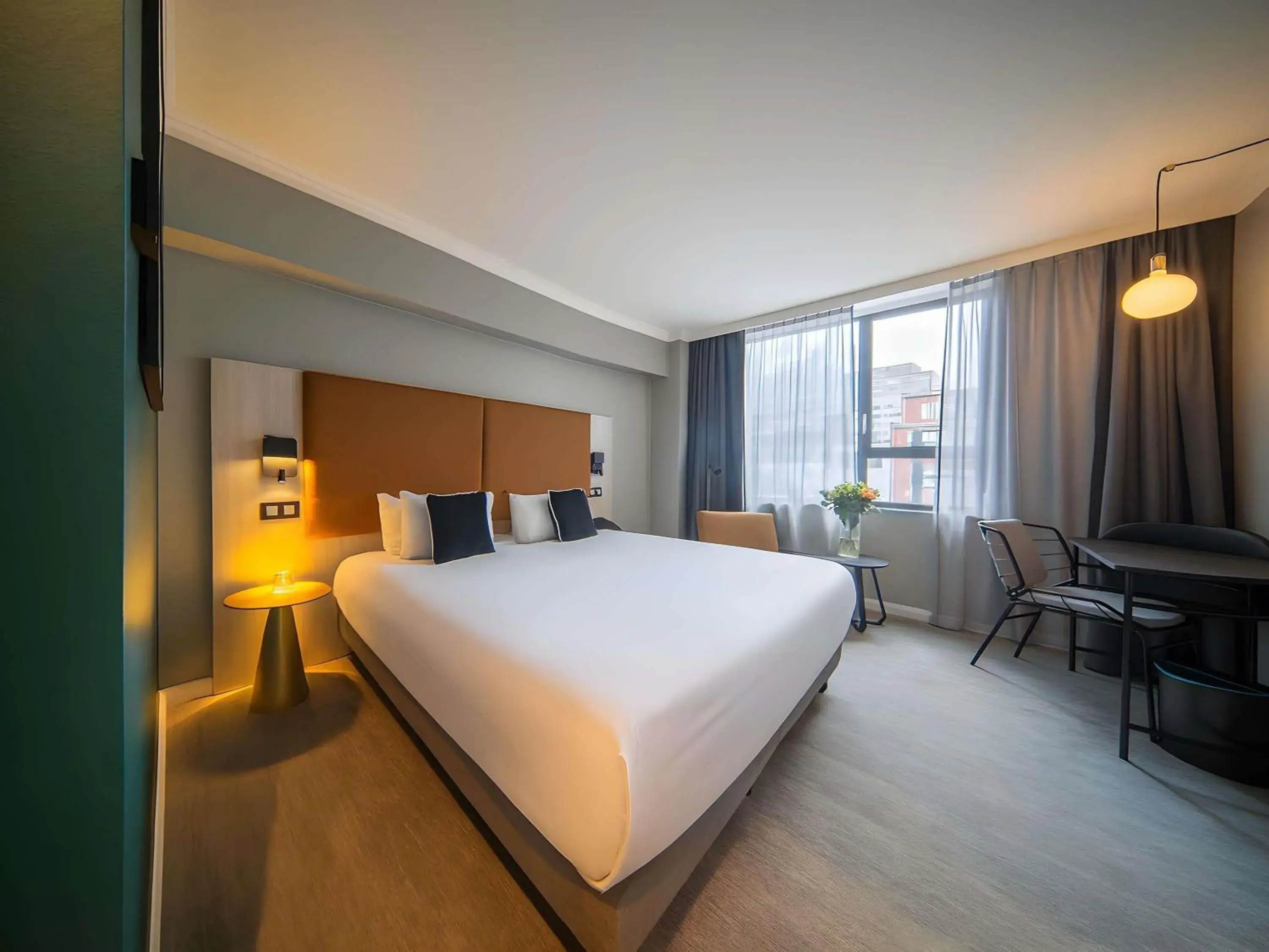 Bedroom, Bed in Maek Hotel Antwerp Central - Handwritten Collection by Accor Bedroom, Bed in Maek Hotel Antwerp Central - Handwritten Collection by Accor