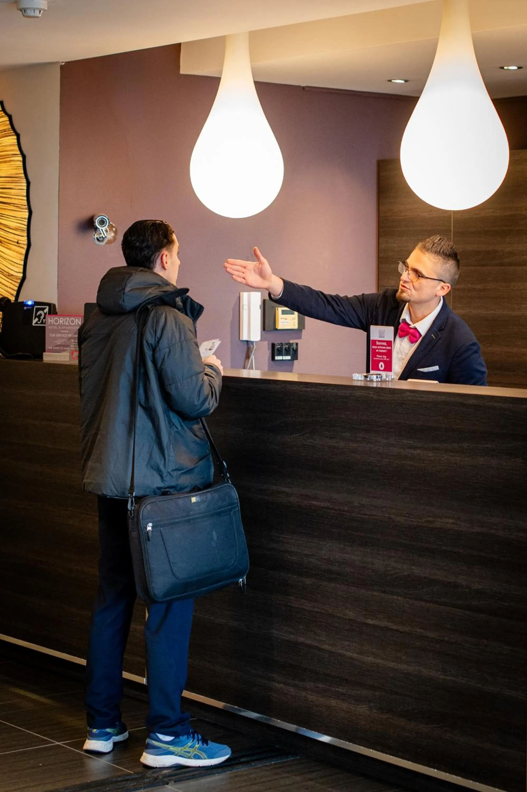 Lobby or reception in Hotel-Restaurant Horizon Ath-Lessines