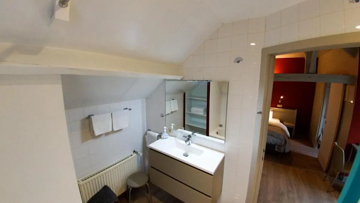 Bathroom, Bed in B&B Ter Gracht