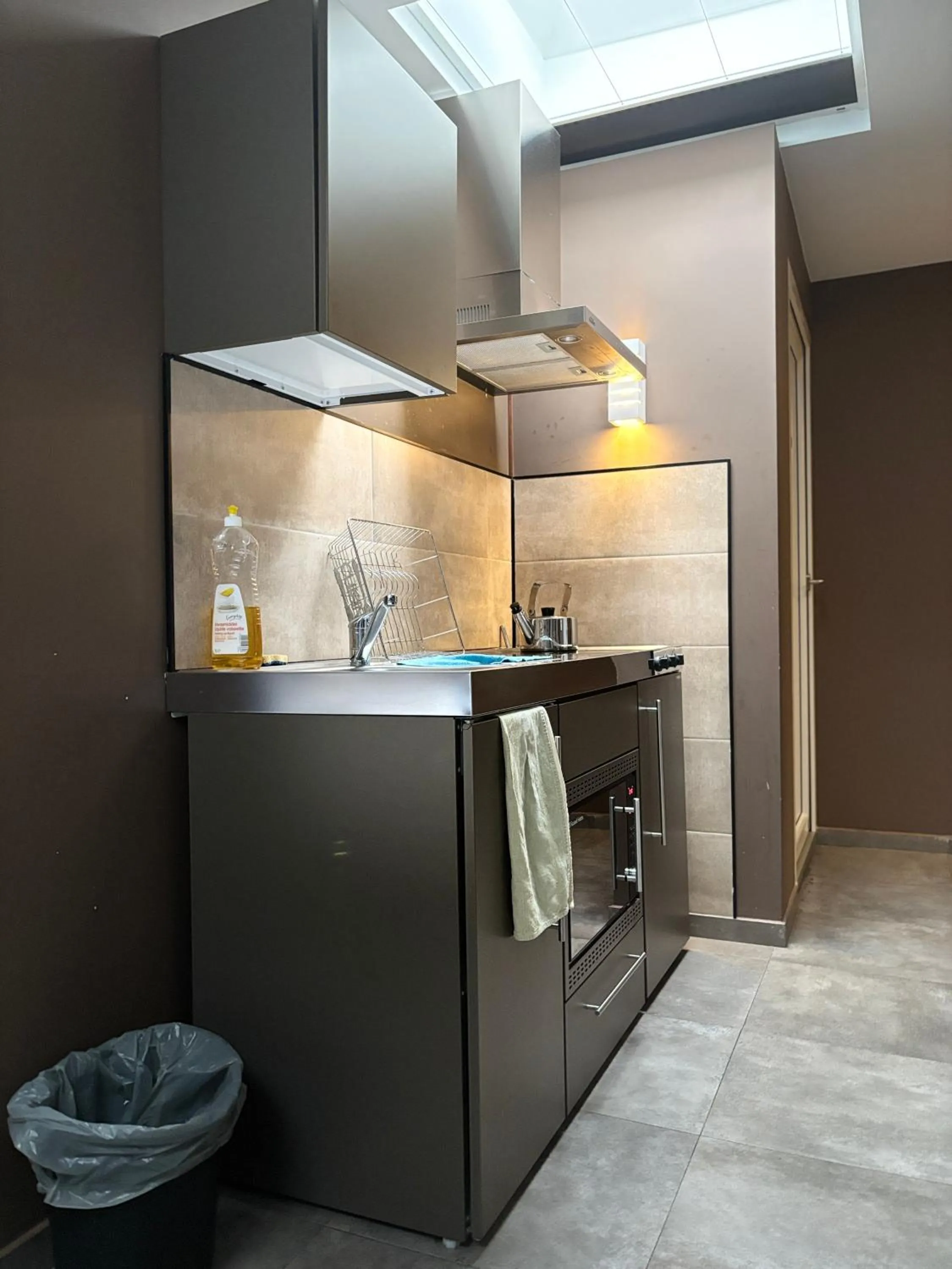 Kitchen or kitchenette in Hotel La Louve
