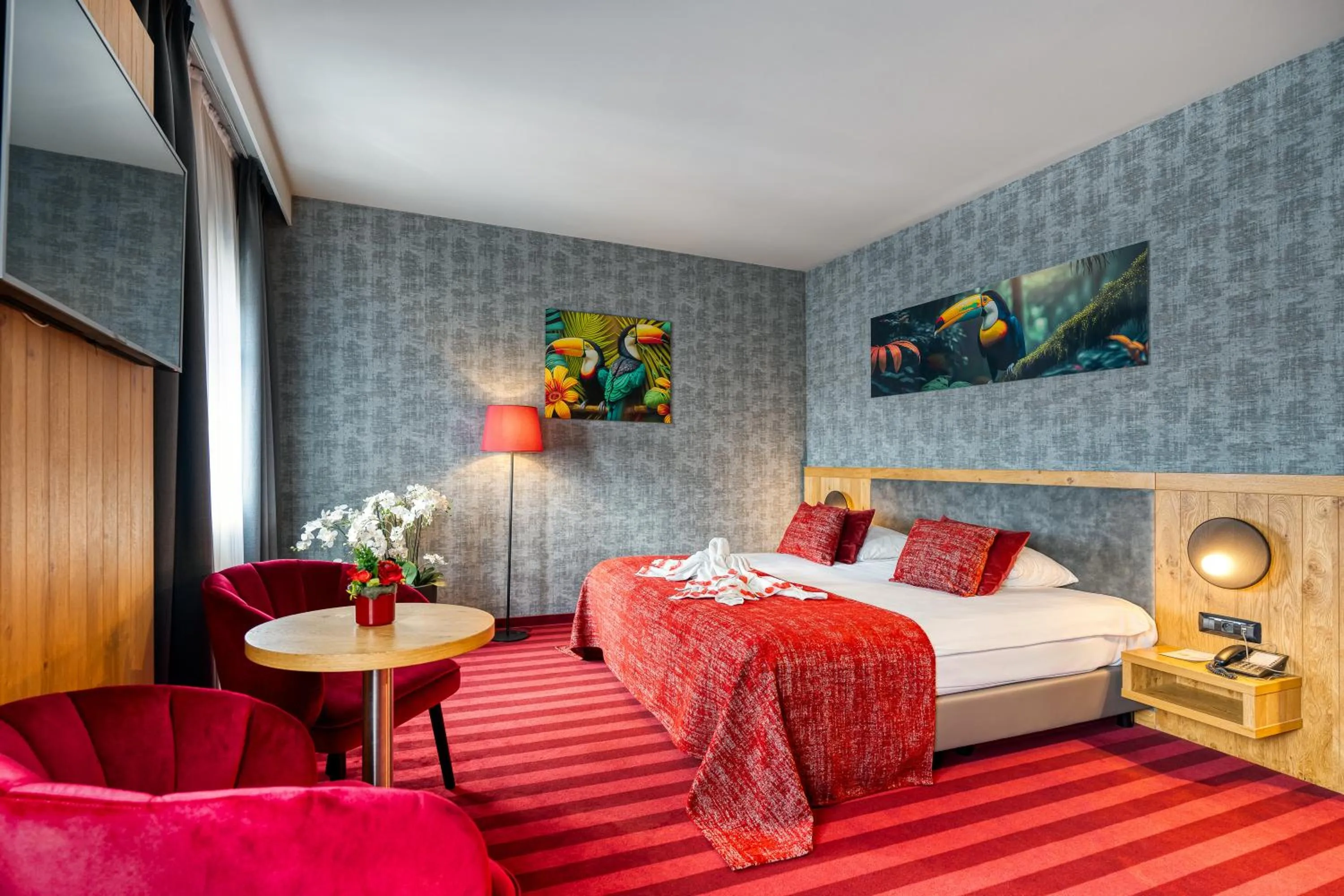 Bedroom, Bed in Hotel Verviers Van der Valk