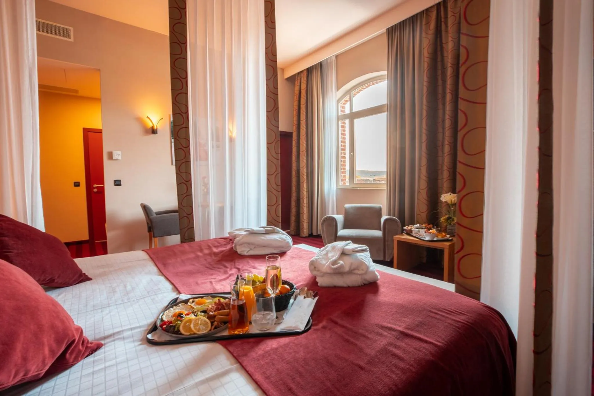 Bed in Hotel Verviers Van der Valk