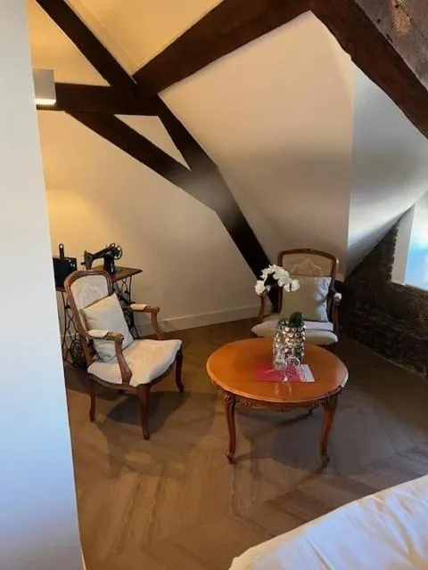 Bed in Amaryllis Hotel Veurne