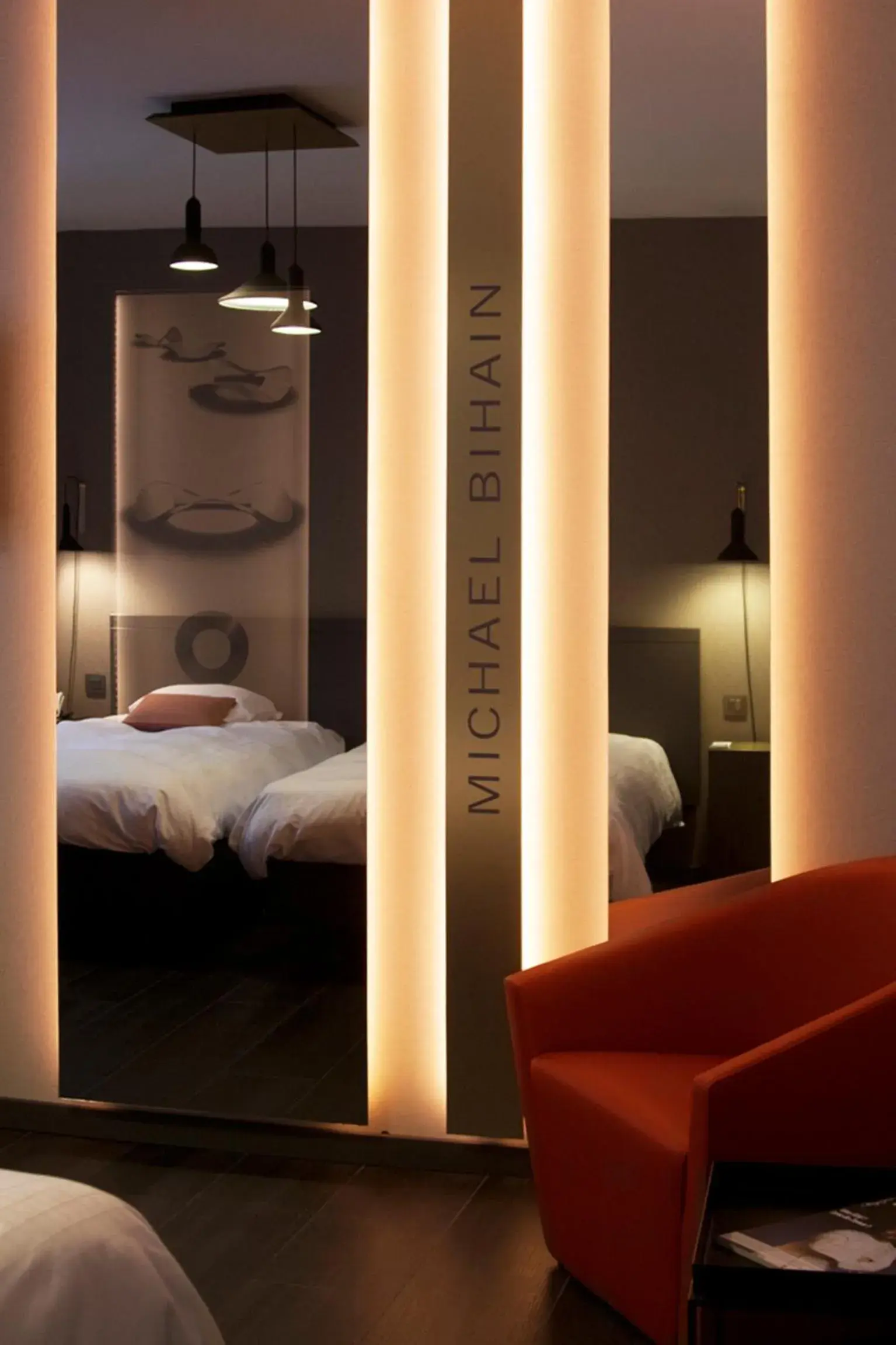 Bed in Atlas Hotel Brussels Bed in Atlas Hotel Brussels