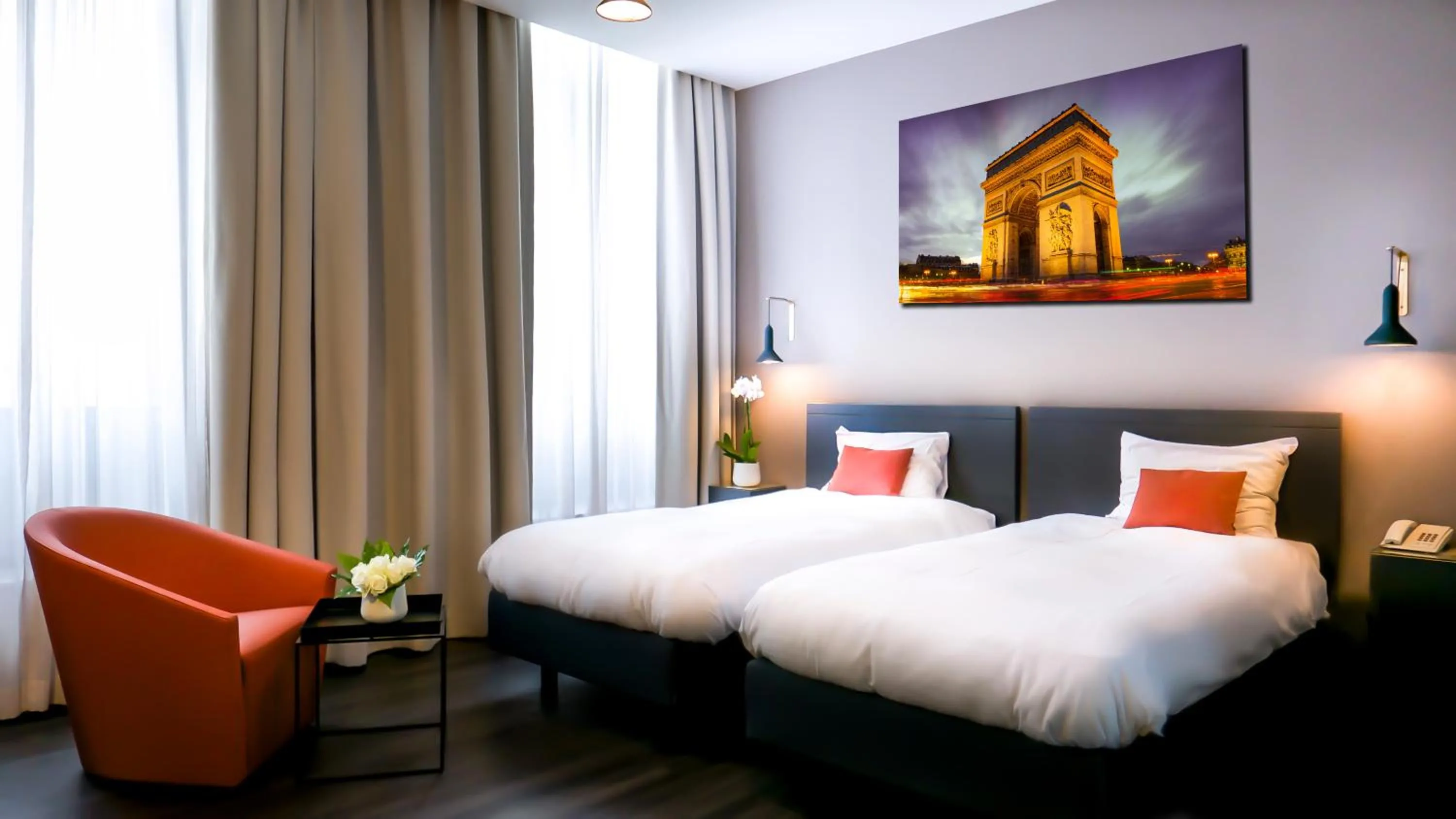 Photo of the whole room, Bed in Atlas Hotel Brussels