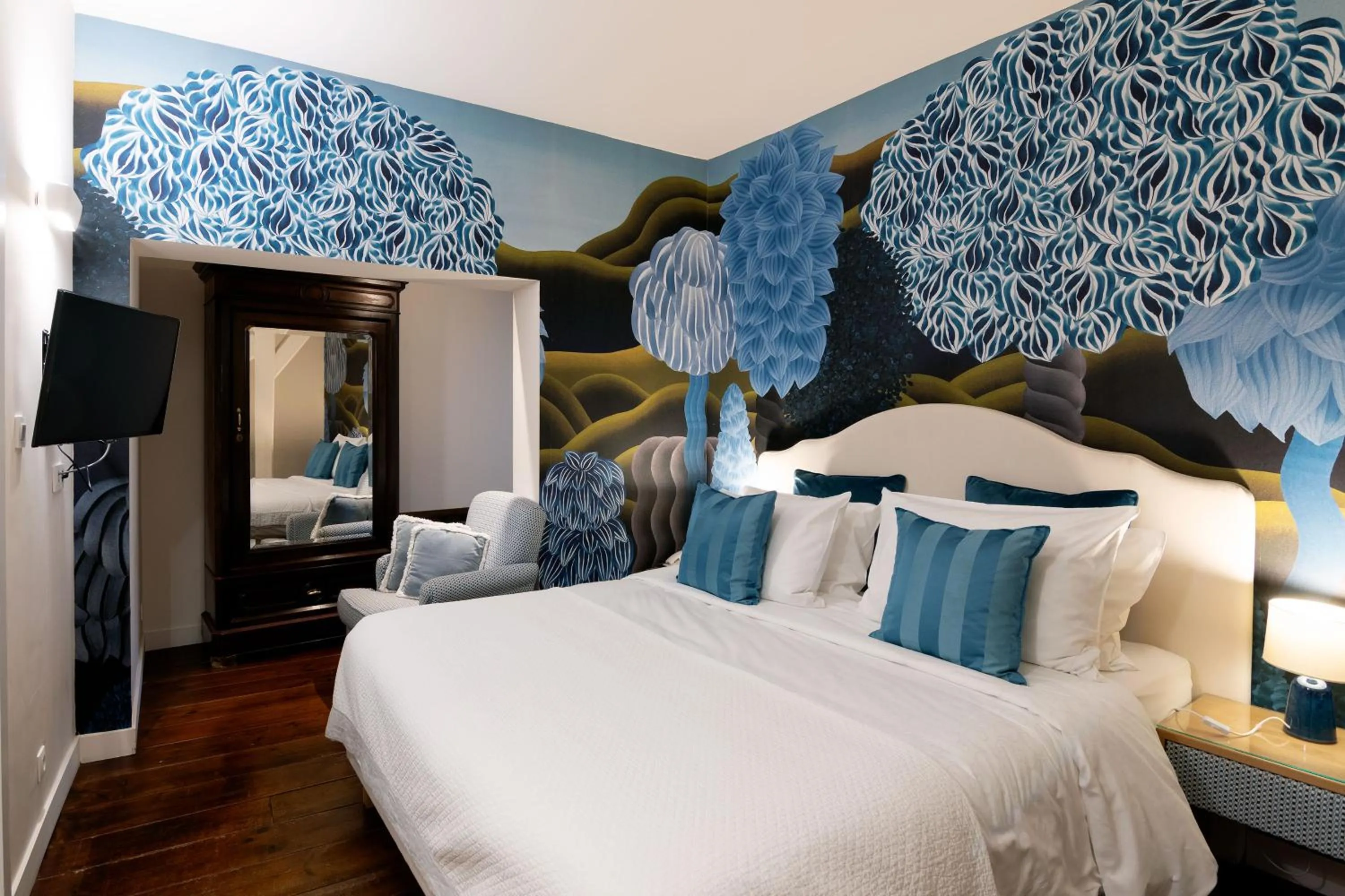 Bed in Hotel 'T Sandt