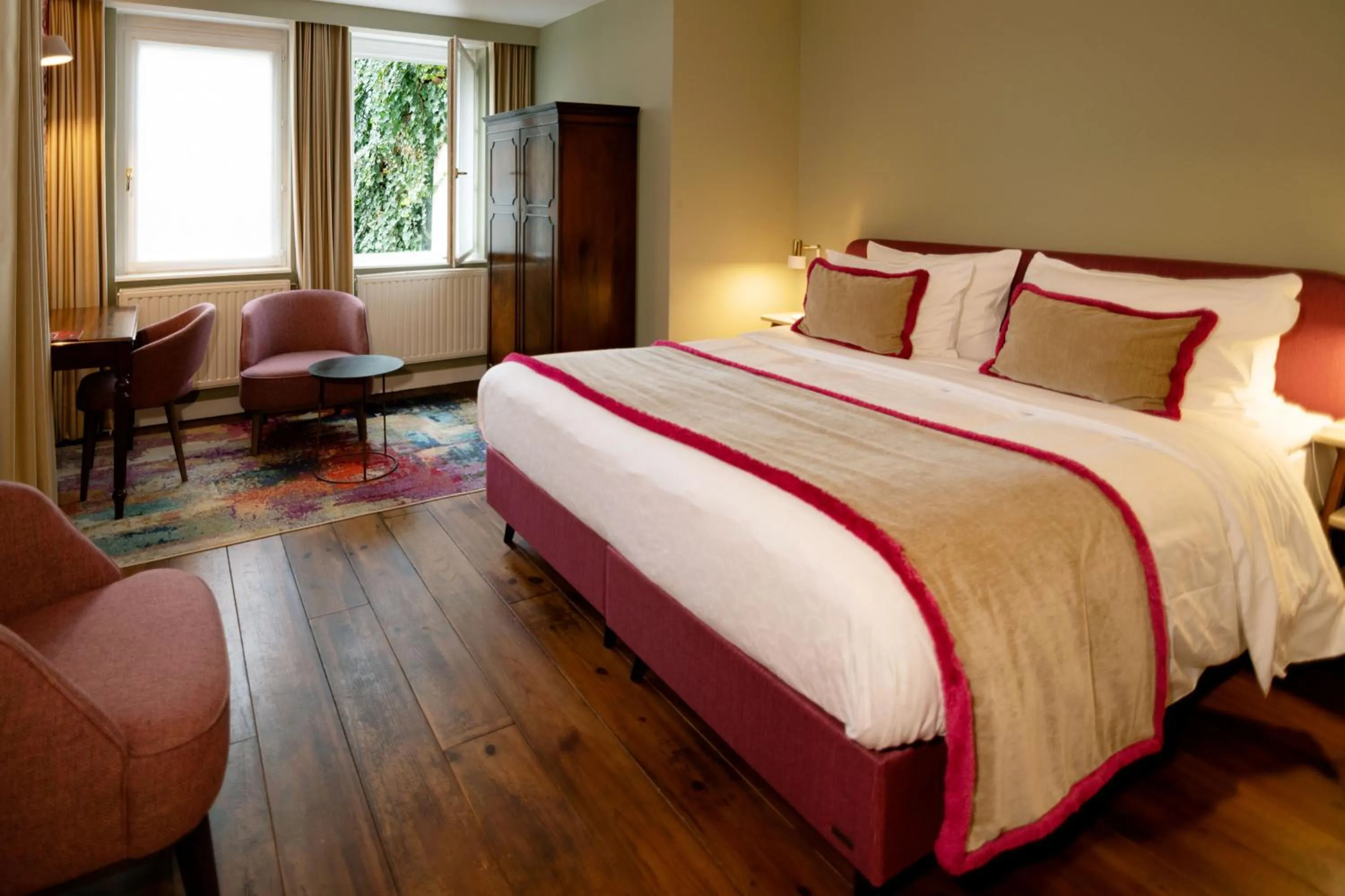 Bed in Hotel 'T Sandt