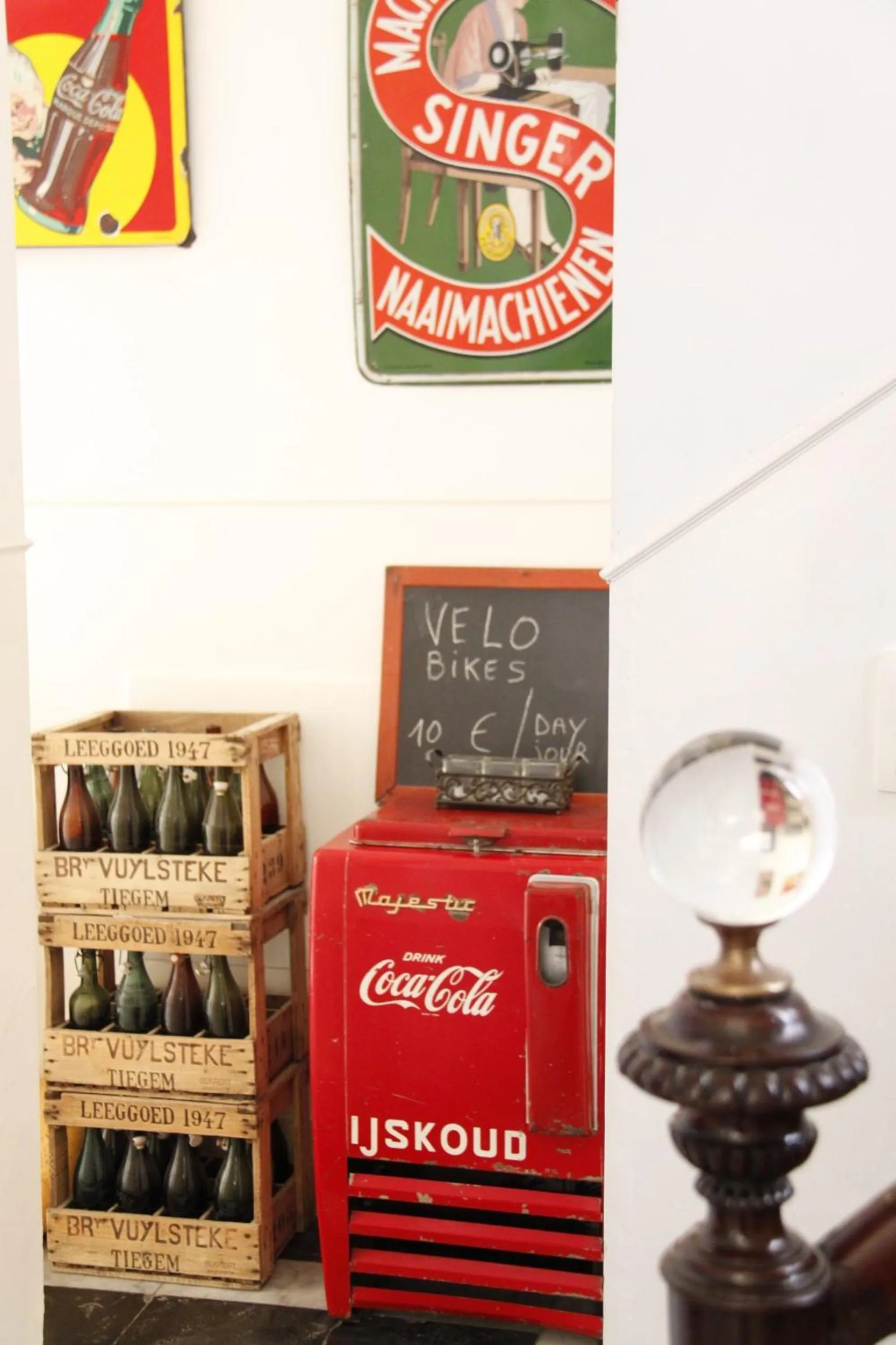 Decorative detail in B&B Le flaneur