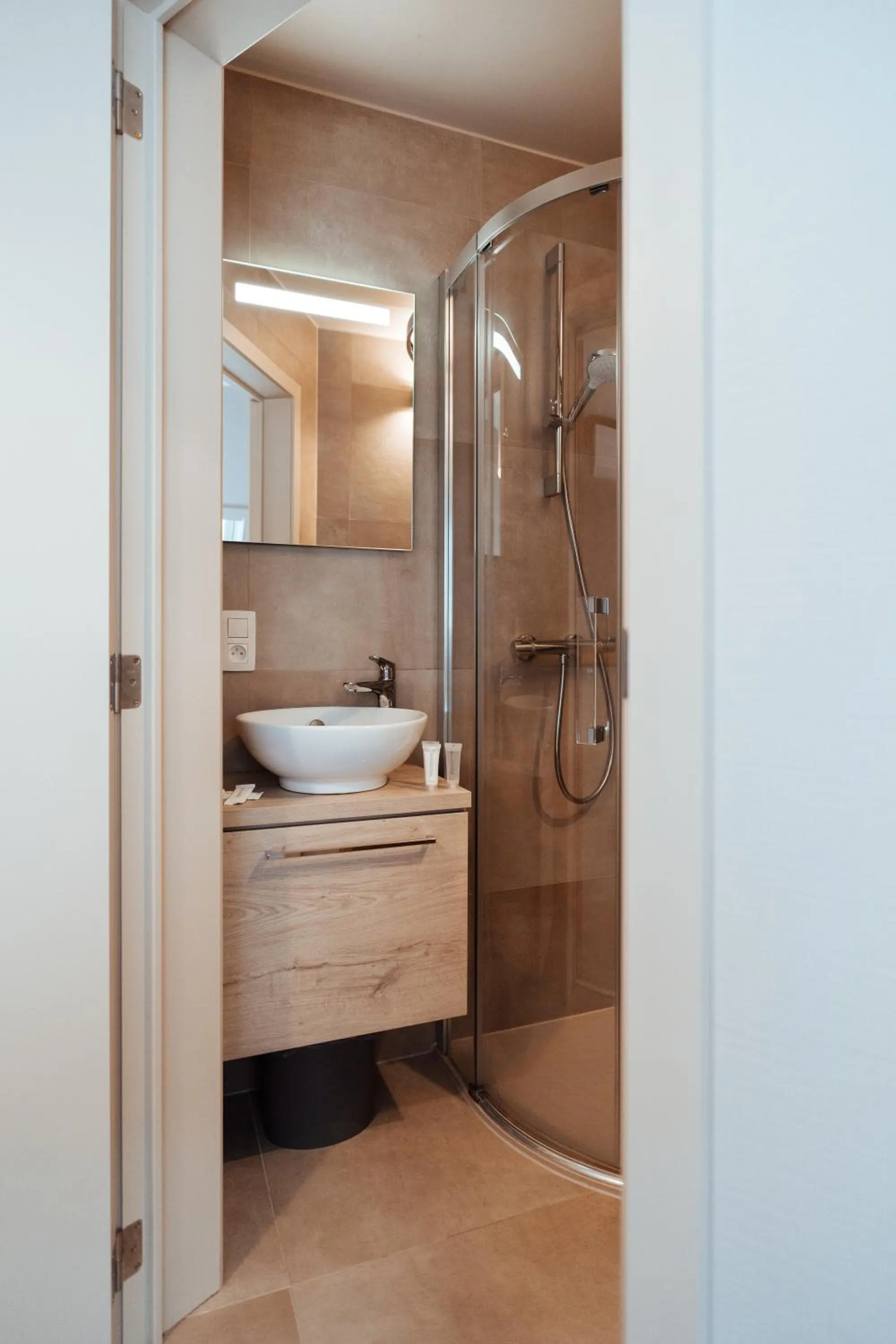 Shower in Hotel Brasserie De Beiaard