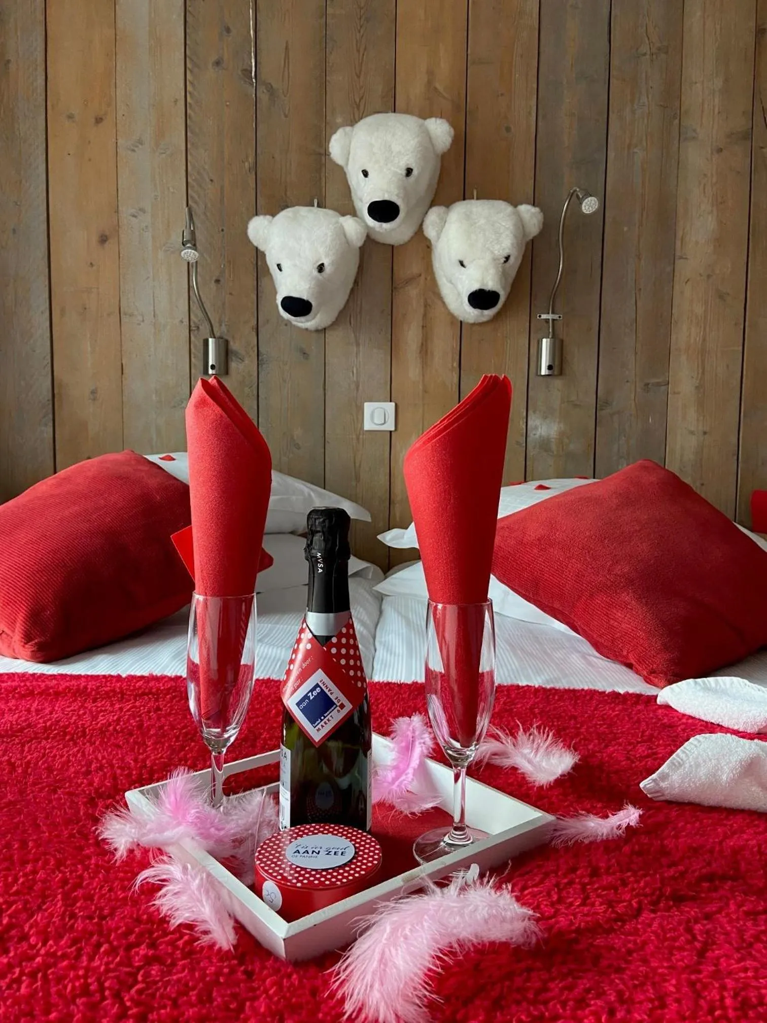 Bed in Hotel Aan Zee