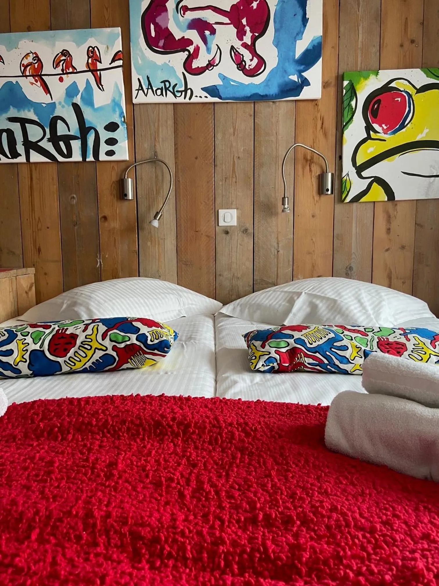 Bed in Hotel Aan Zee