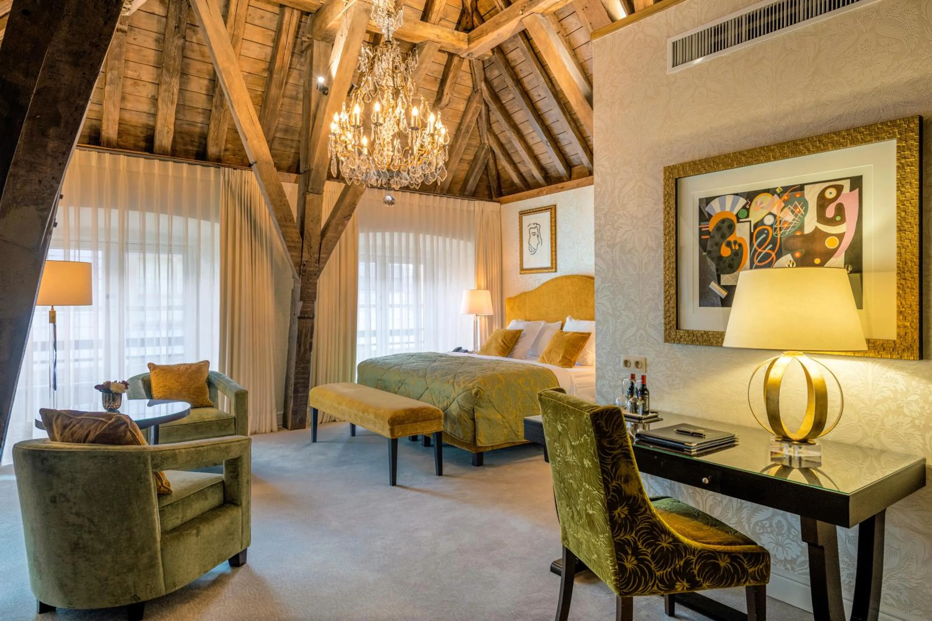 Bed in Grand Hotel Casselbergh