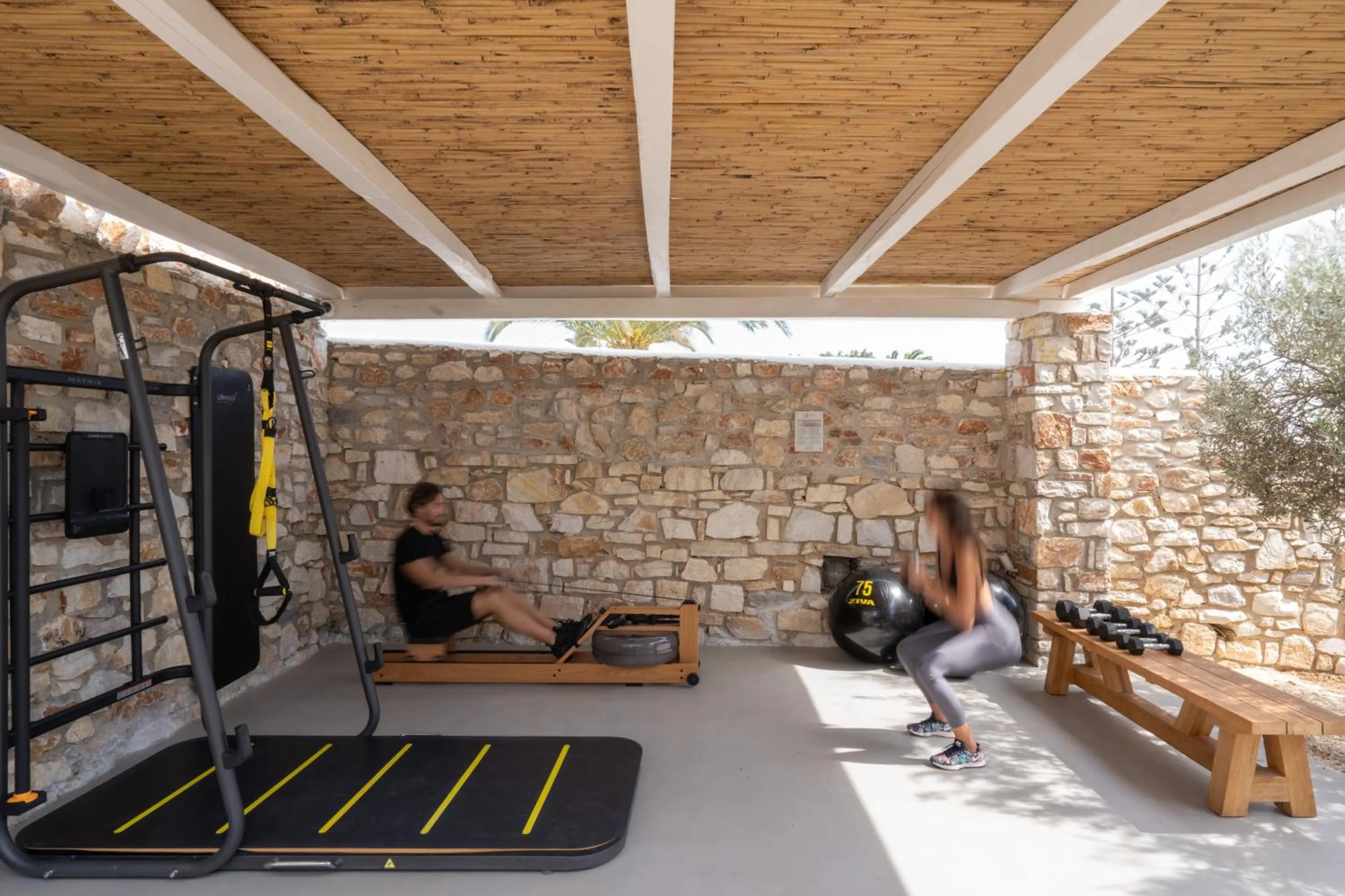 Fitness centre/facilities in White Dunes Luxury Boutique Hotel