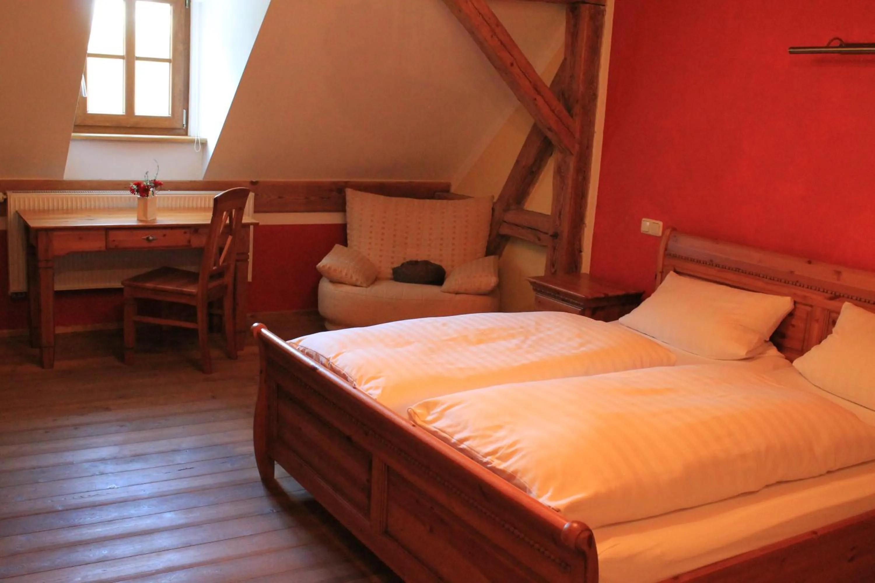 Photo of the whole room, Bed in Landhotel Kahrmühle