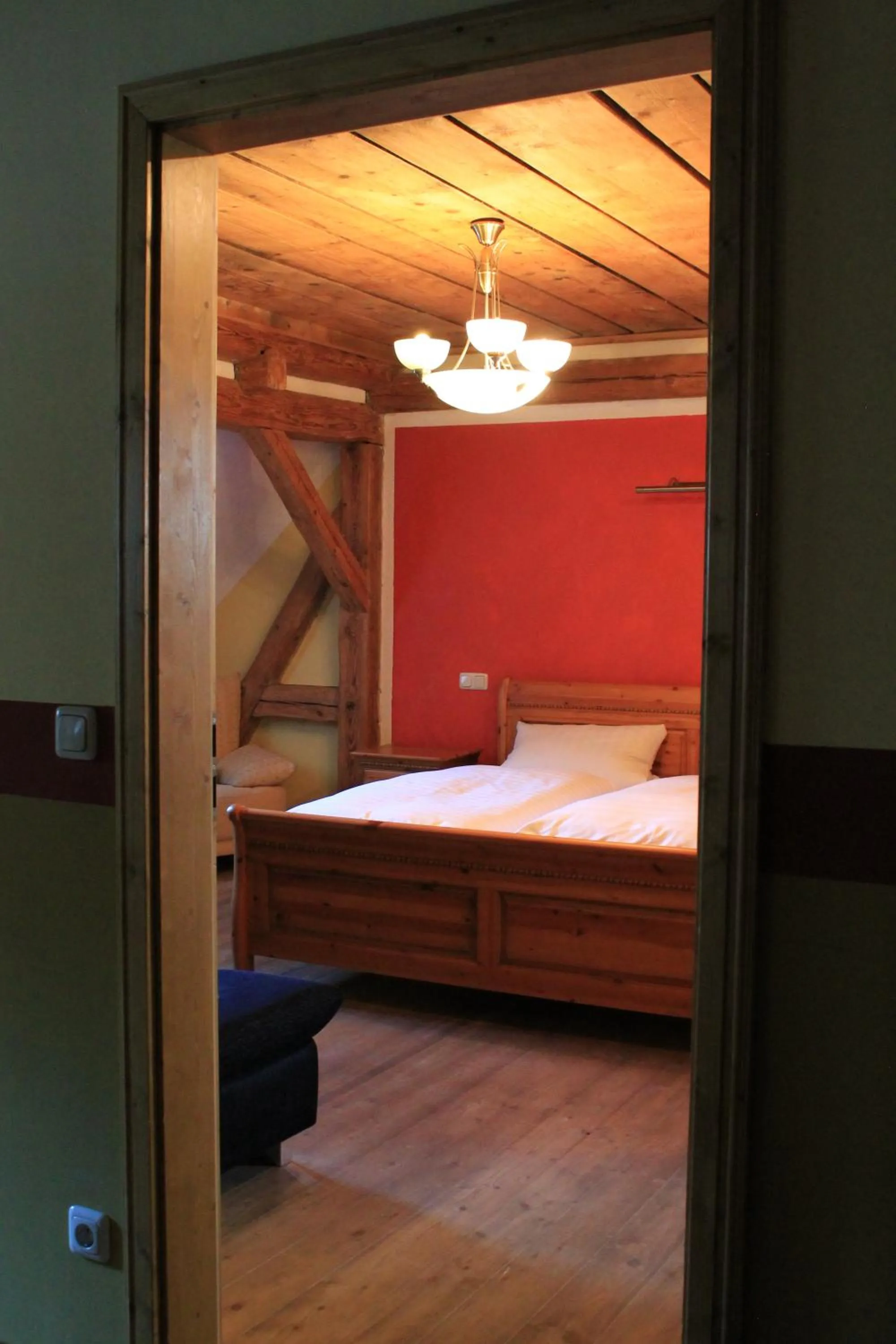 Photo of the whole room, Bed in Landhotel Kahrmühle