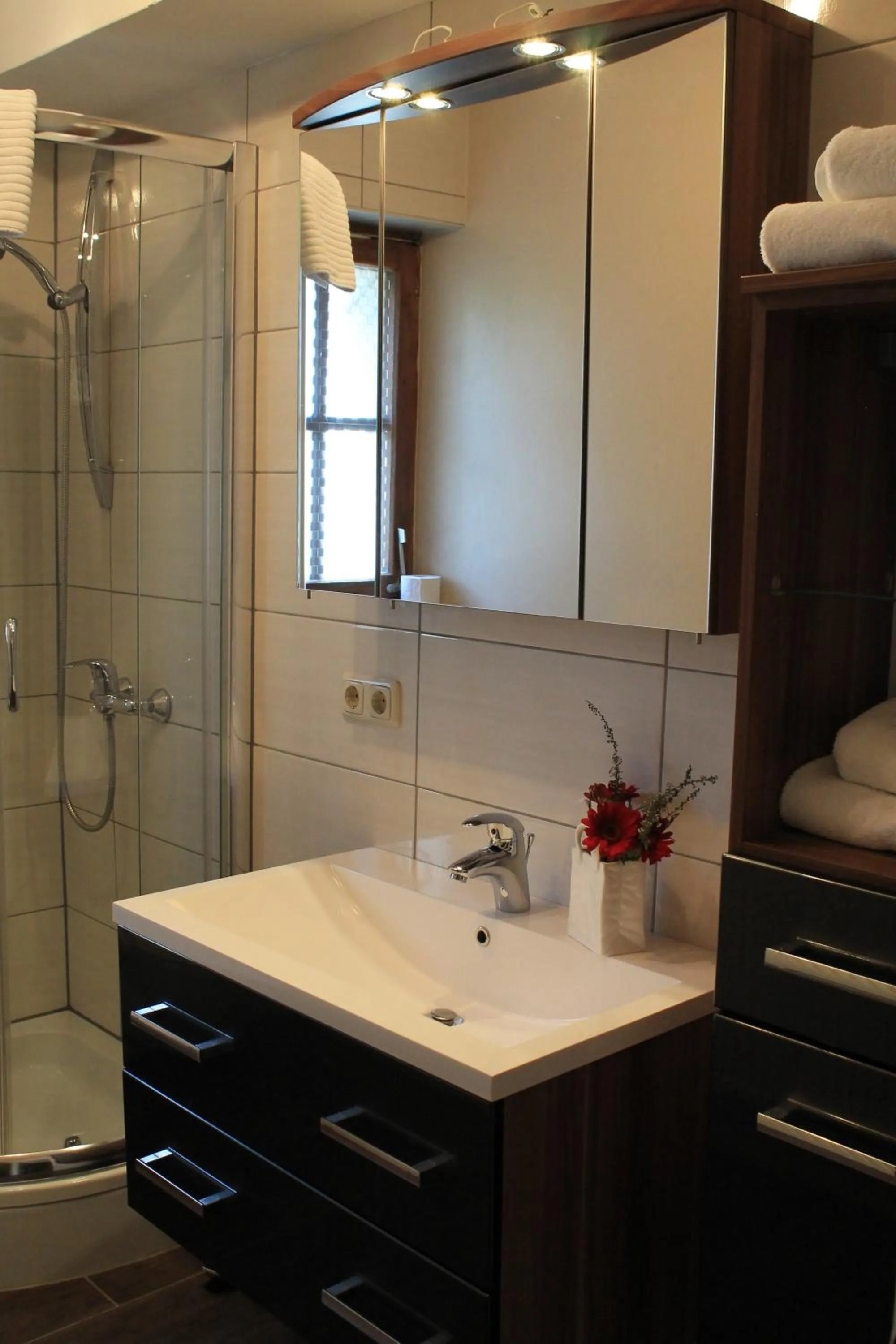 Bathroom in Landhotel Kahrmühle