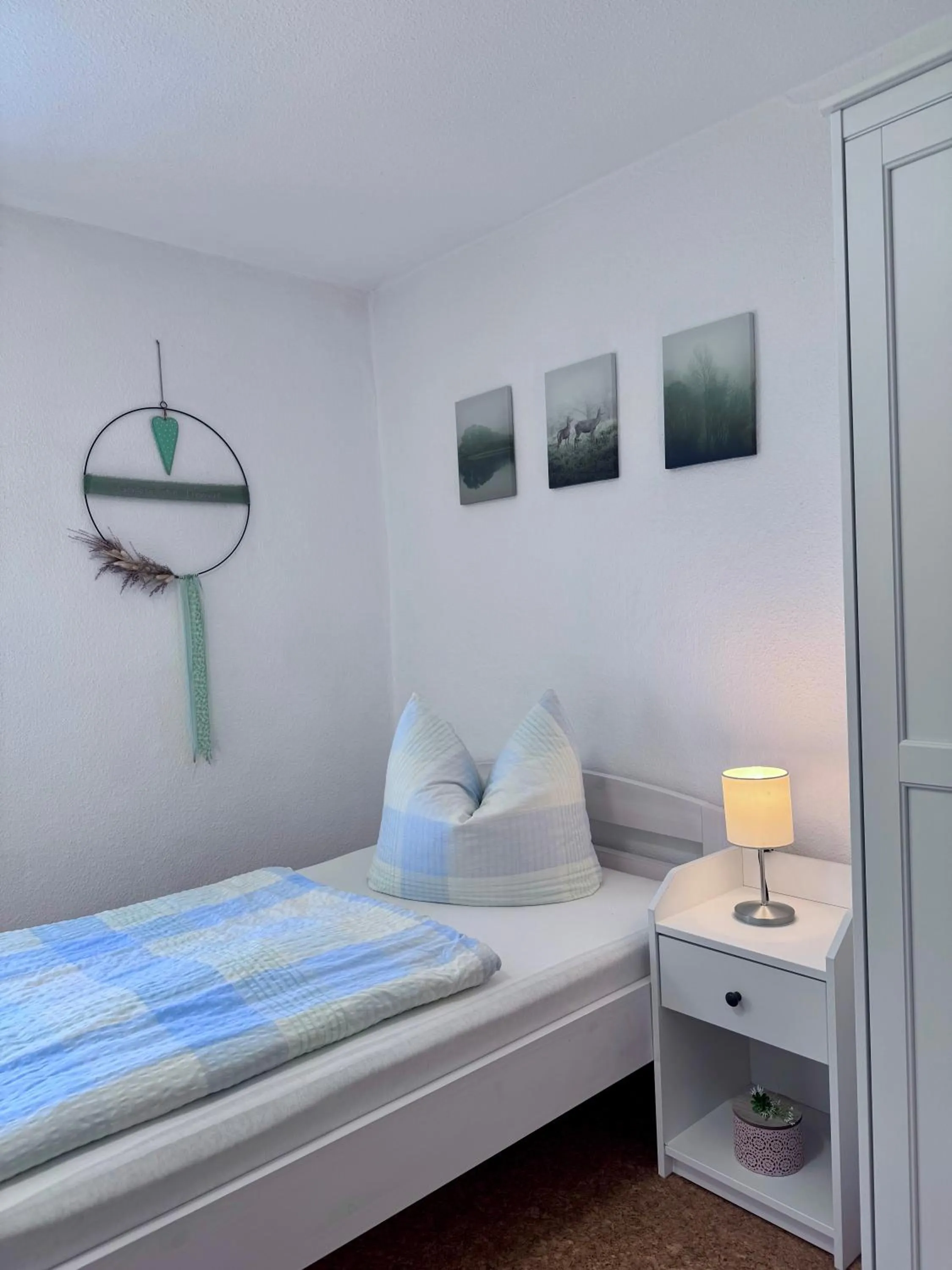 Bed in Landferienwohnung Simon