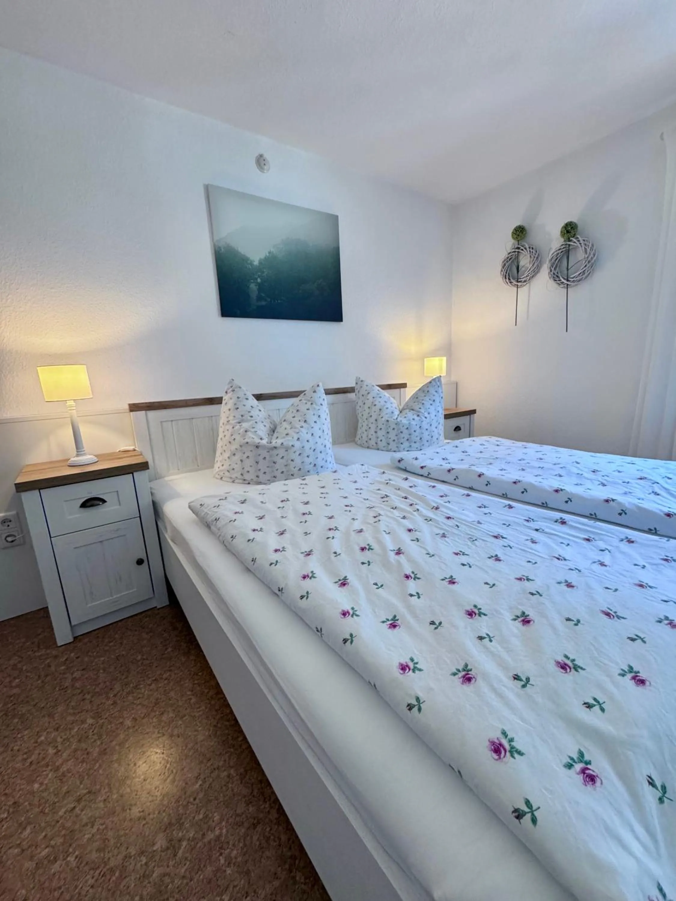Bed in Landferienwohnung Simon