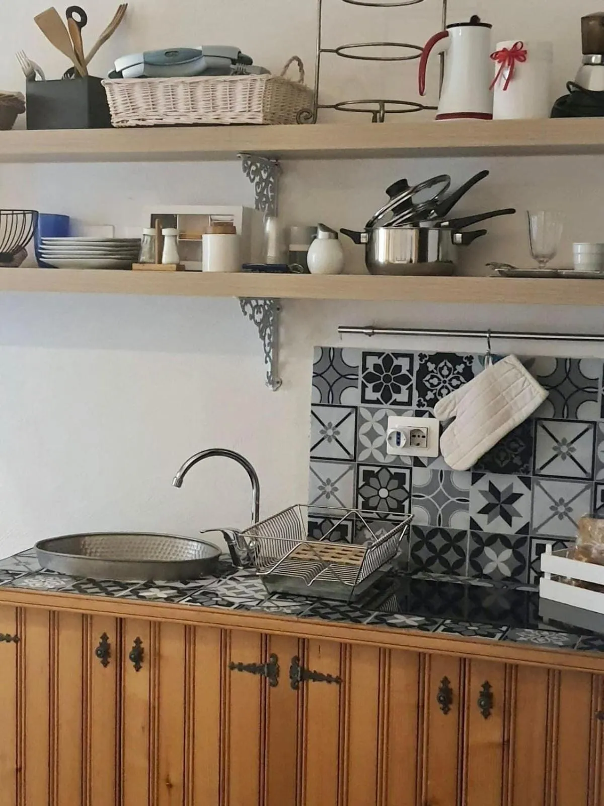 Kitchen or kitchenette in Marè Rooms Bari old town center