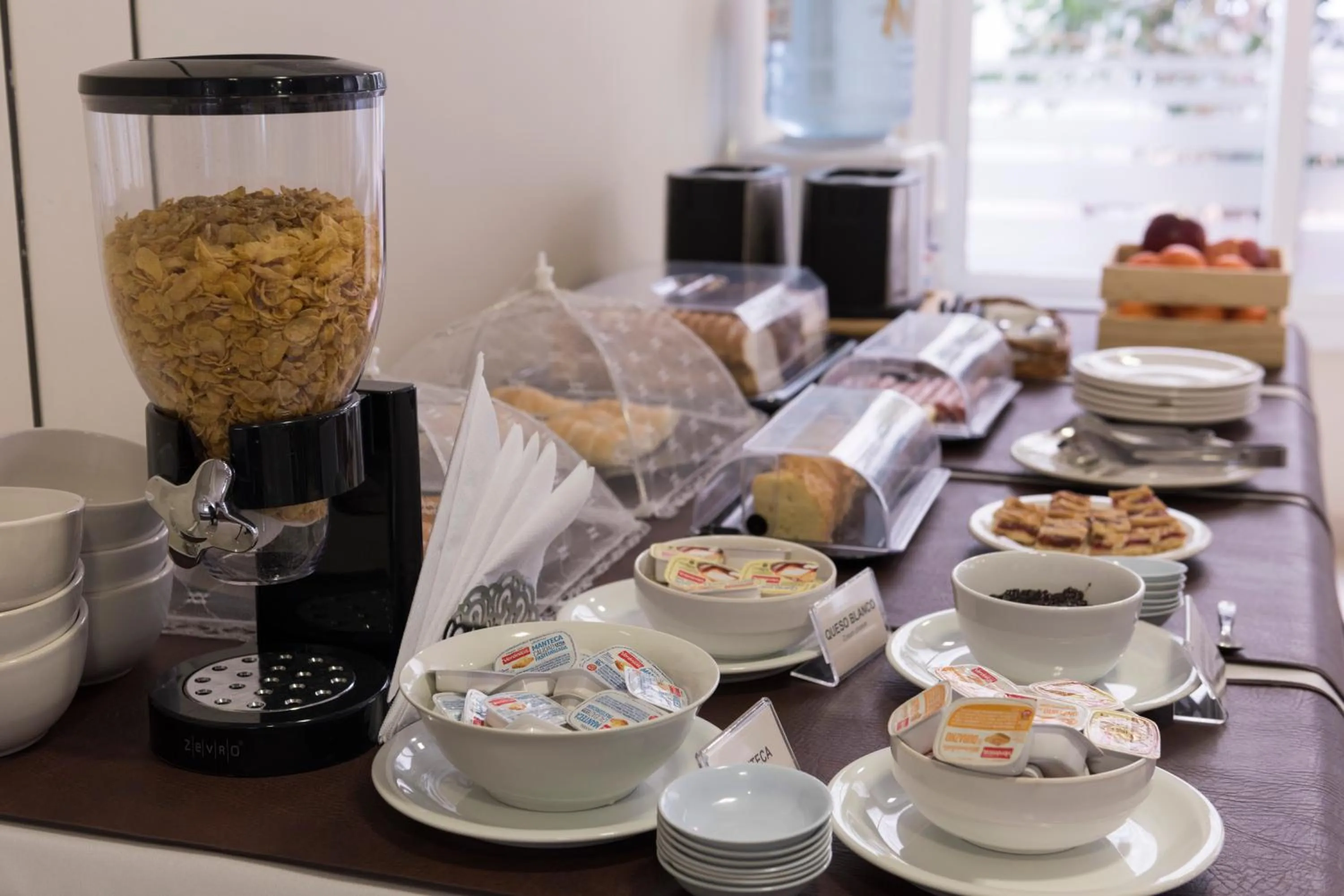 American breakfast in Estepa Hotel