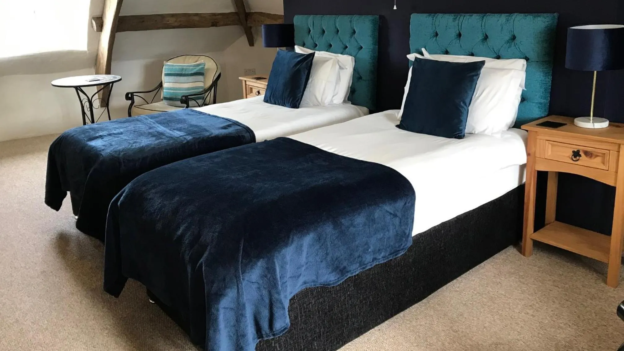 Bed in Aberllynfi Riverside Guest House