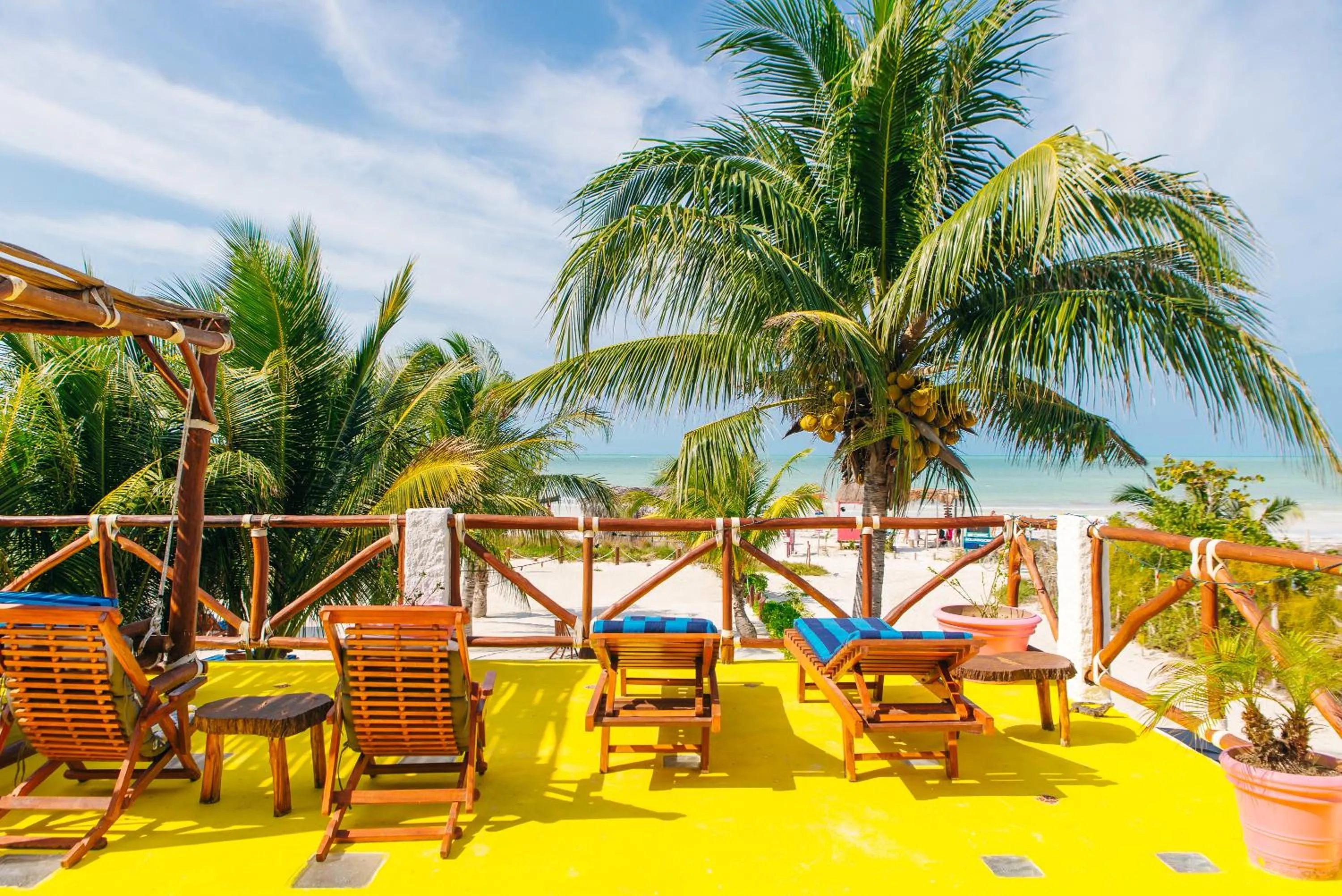 Patio in Casa Luz Beach Front Holbox