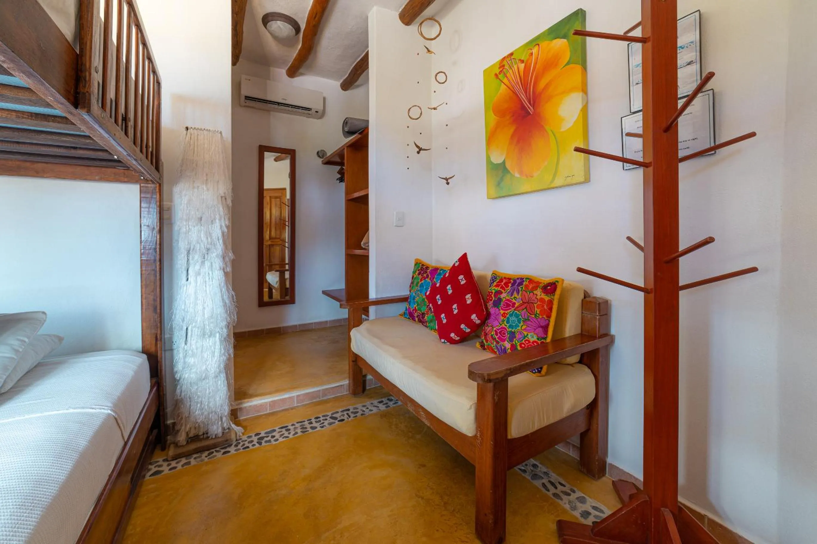 Living room, Bed in Casa Luz Beach Front Holbox