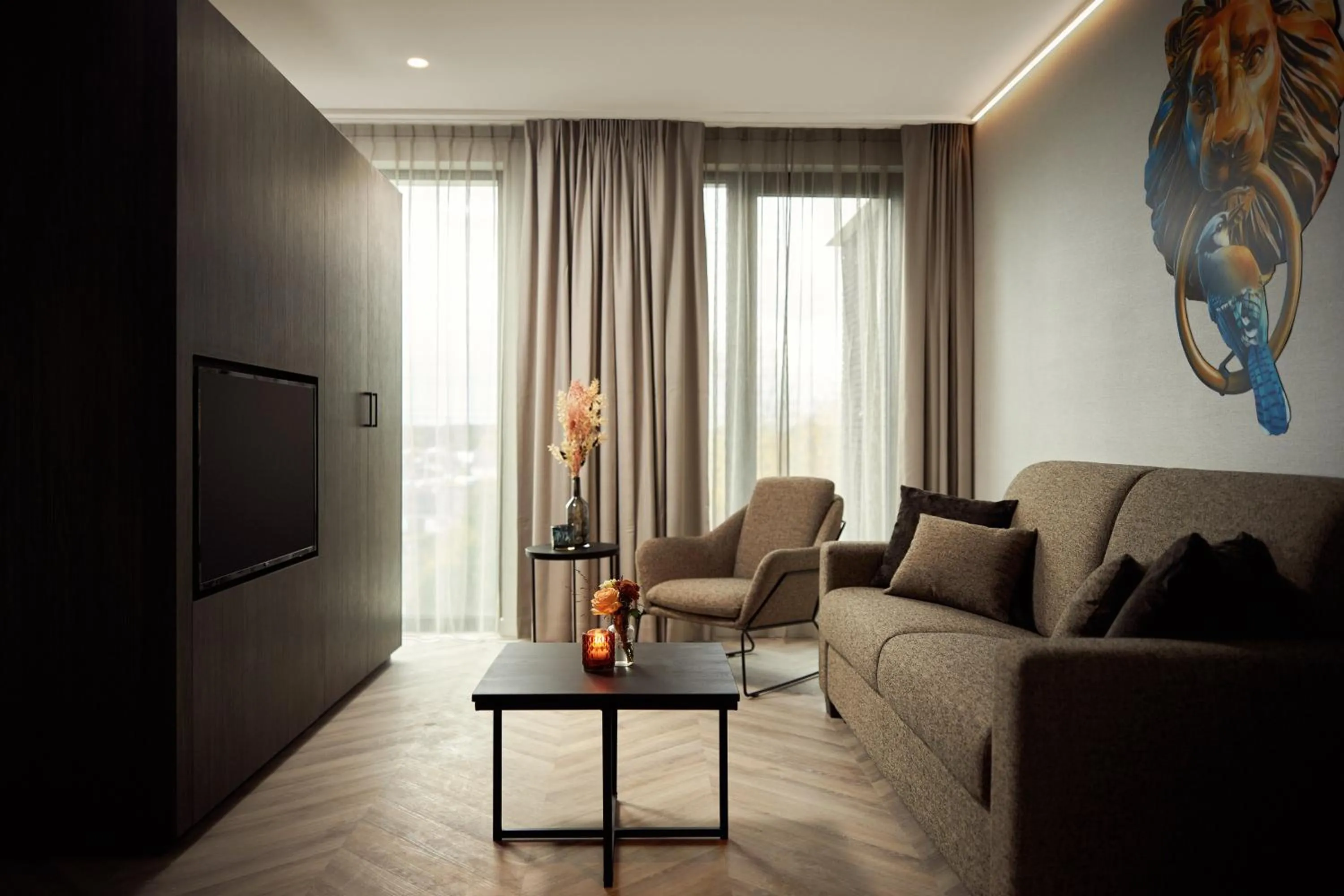 Seating area in Van der Valk Hotel Beveren