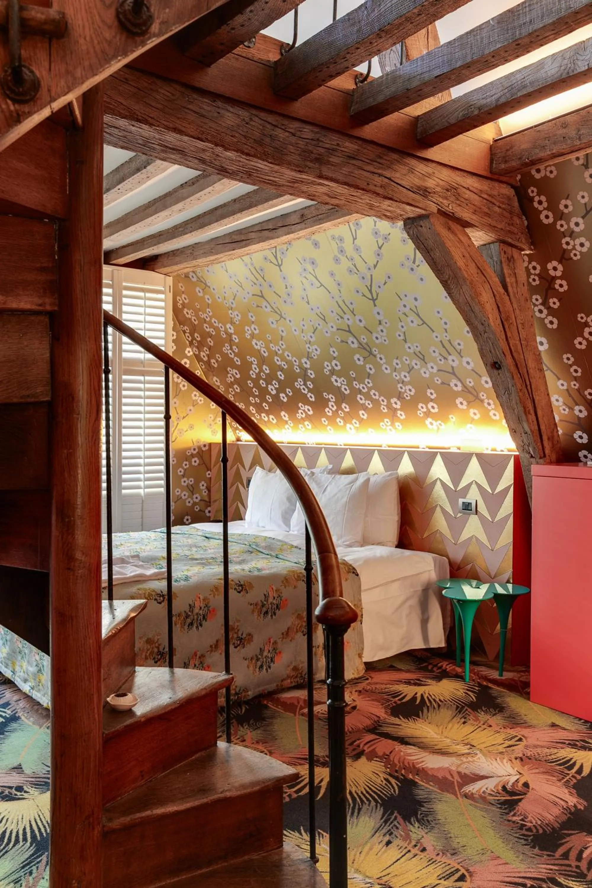 Bed in Hotel De Witte Lelie -Small Luxury Hotels of the World