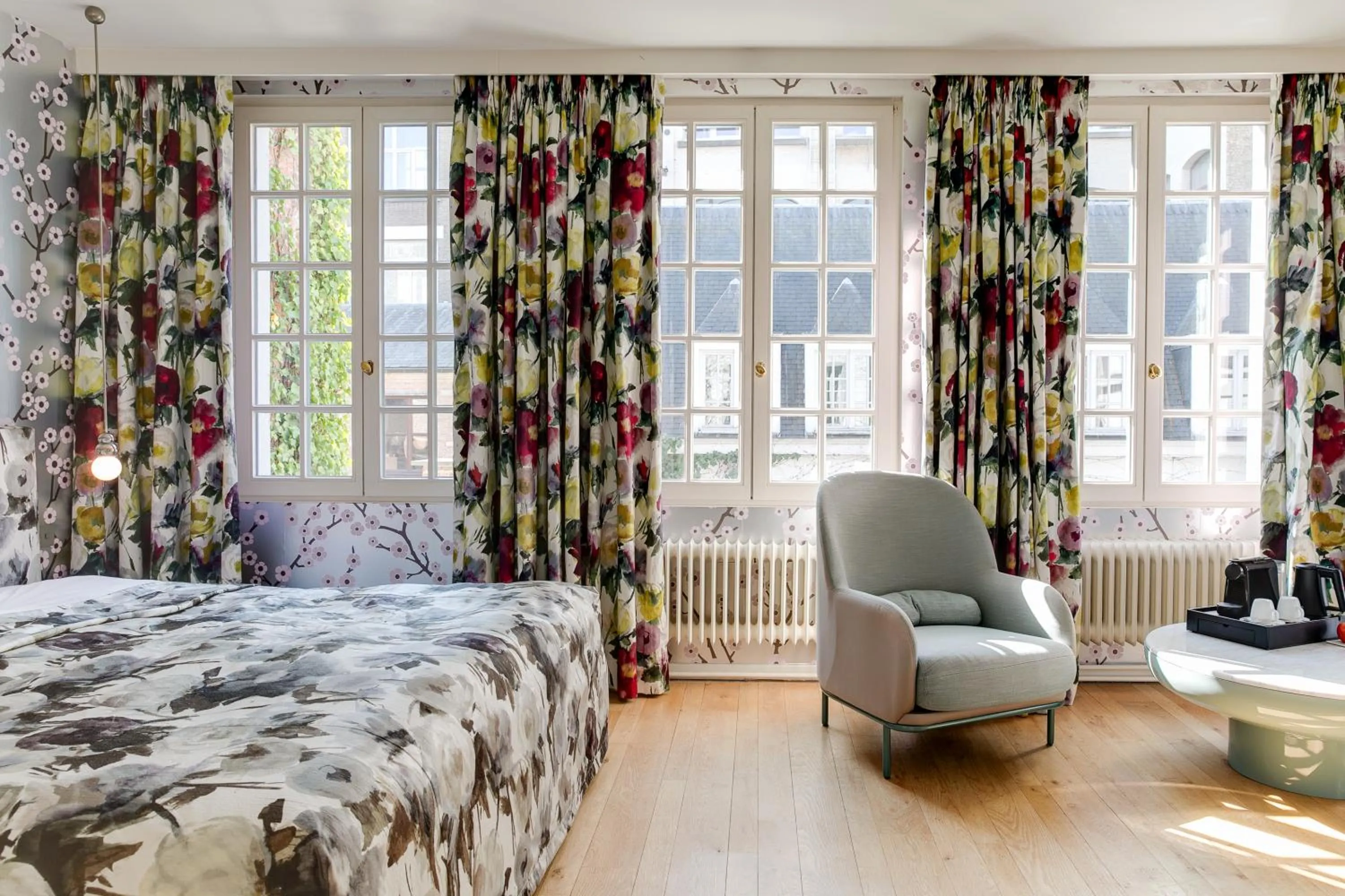 Bed in Hotel De Witte Lelie -Small Luxury Hotels of the World