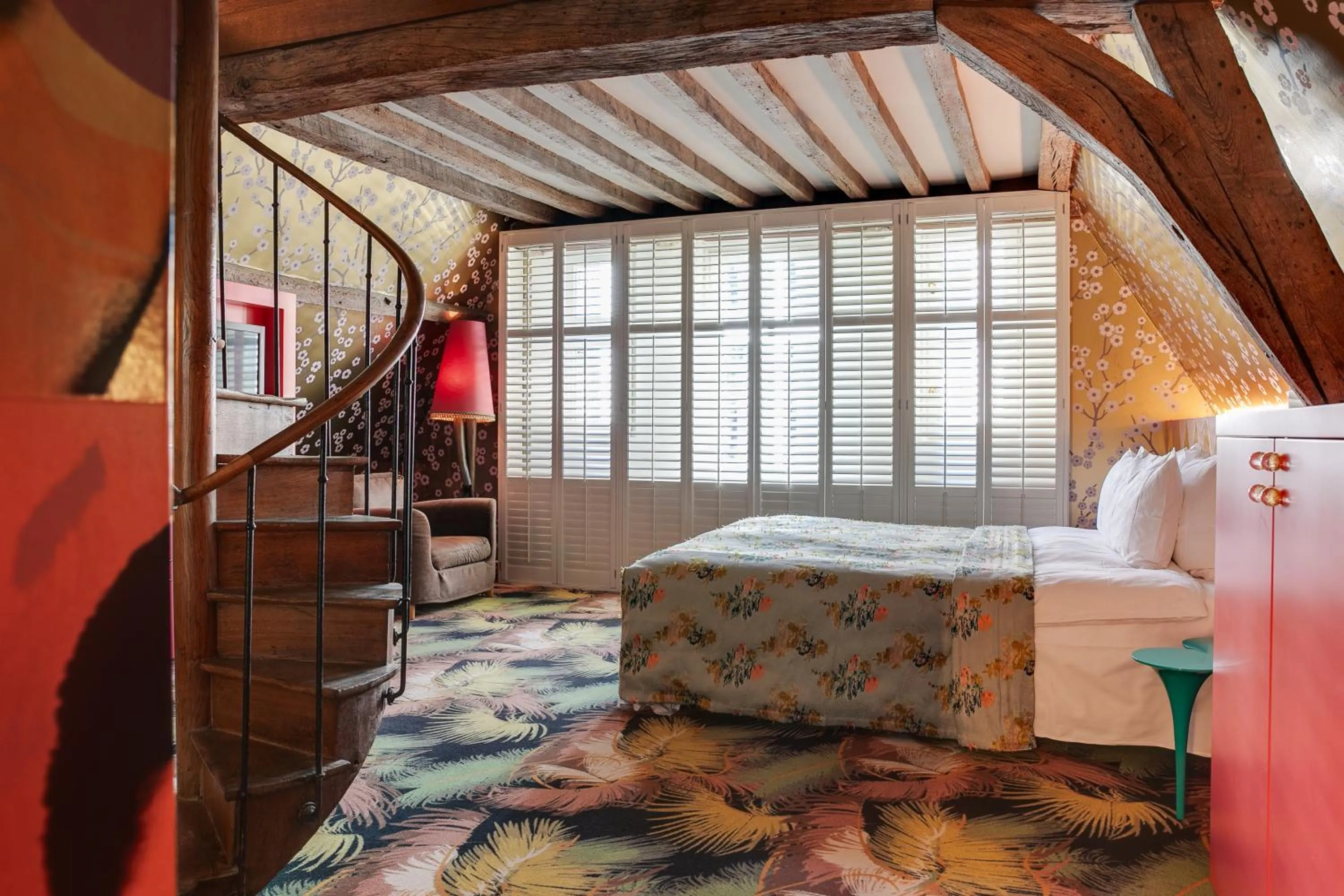 Bed in Hotel De Witte Lelie -Small Luxury Hotels of the World
