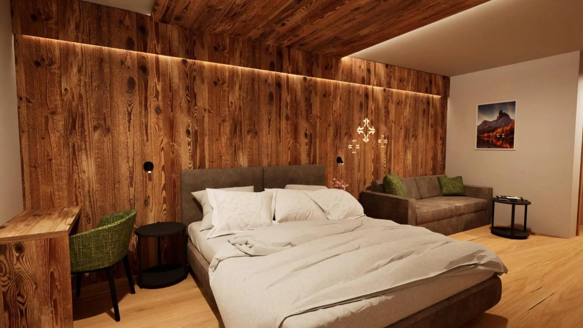 Photo of the whole room, Bed in Hotel Villa Argentina