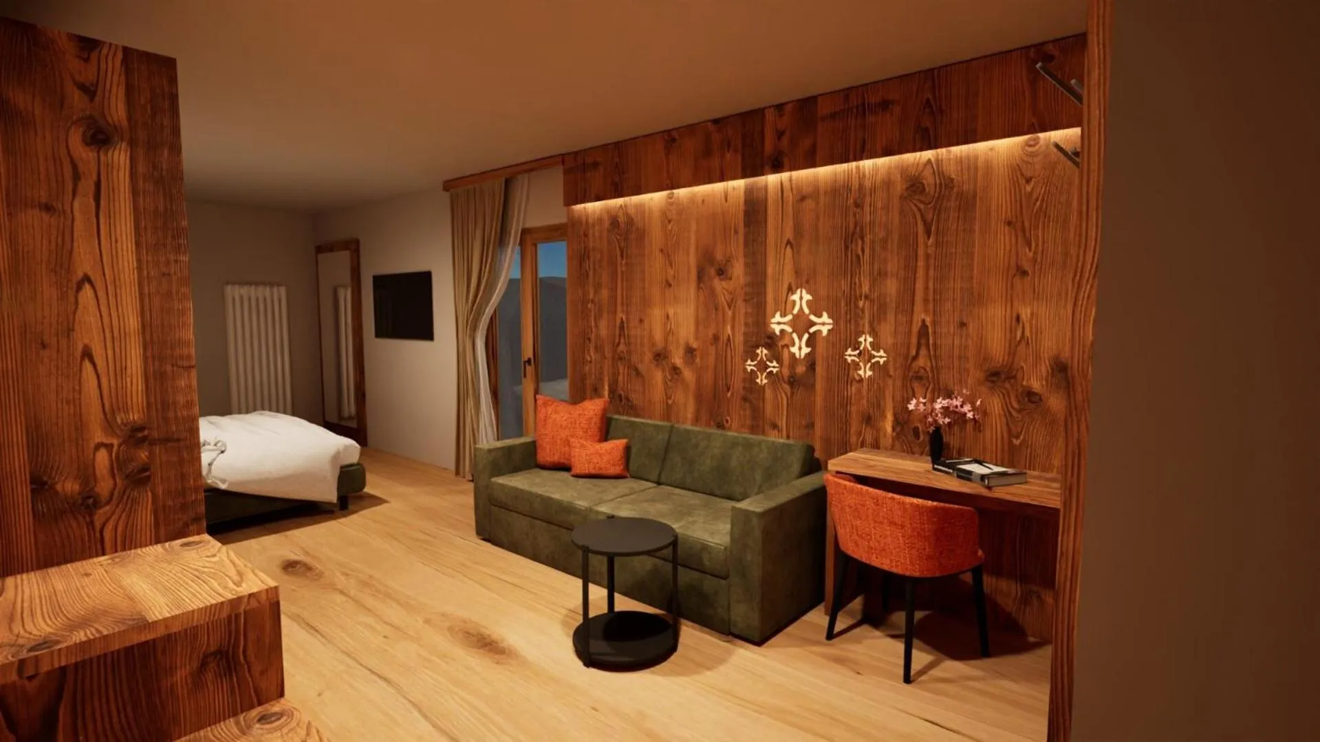 Photo of the whole room in Hotel Villa Argentina