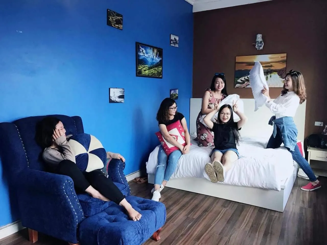 People, Bed in Catcat Garden House
