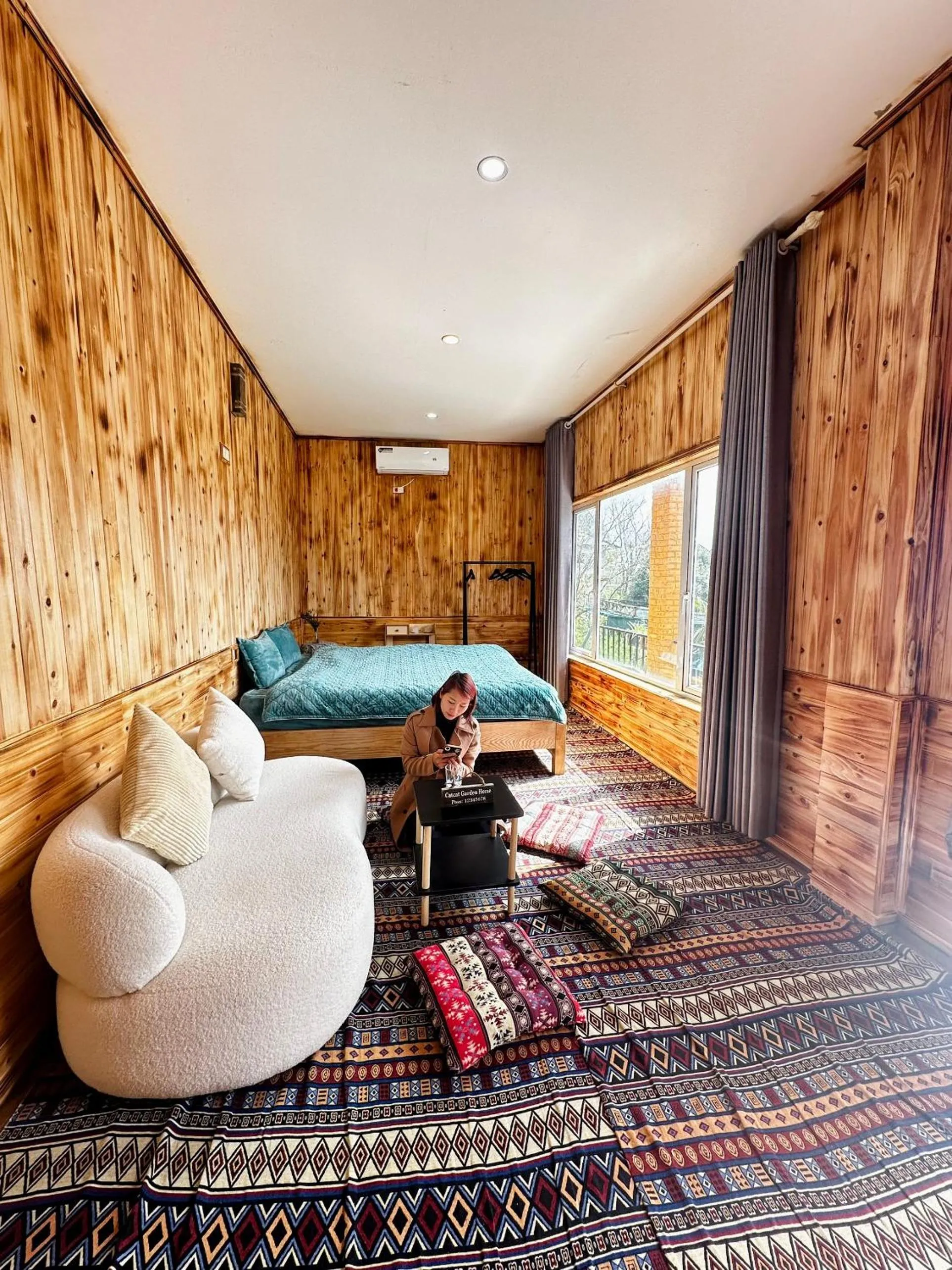 Bed in Catcat Garden House