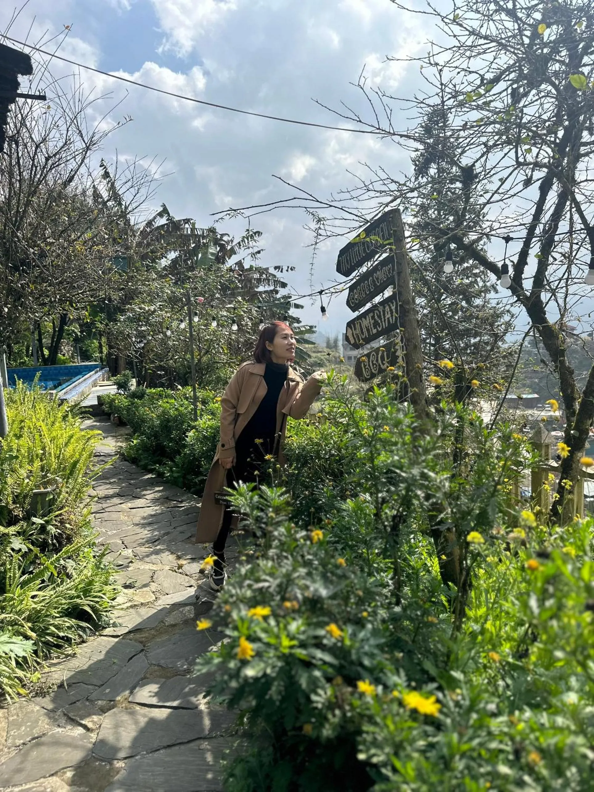 Garden view in Catcat Garden House