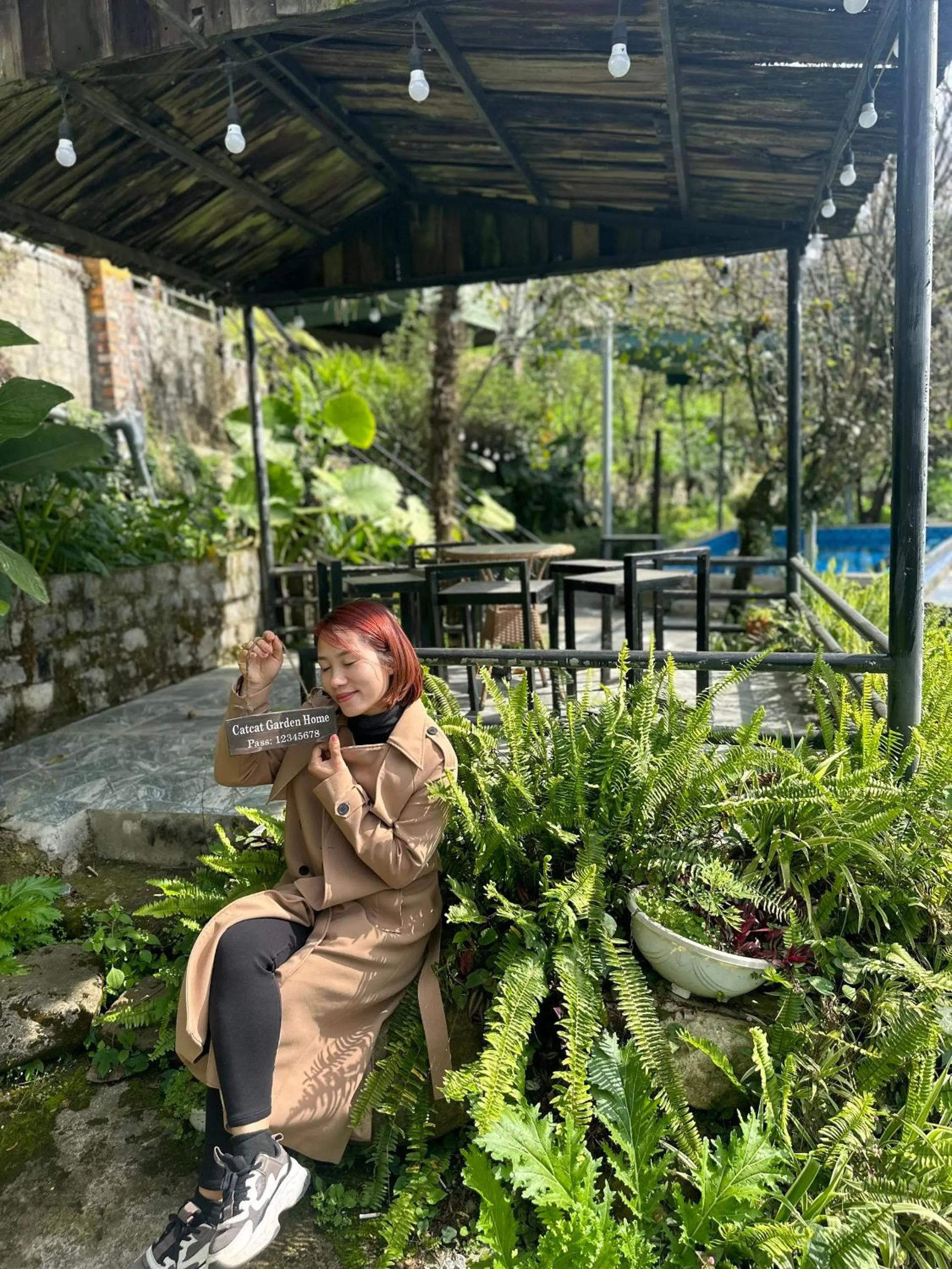 Garden view in Catcat Garden House