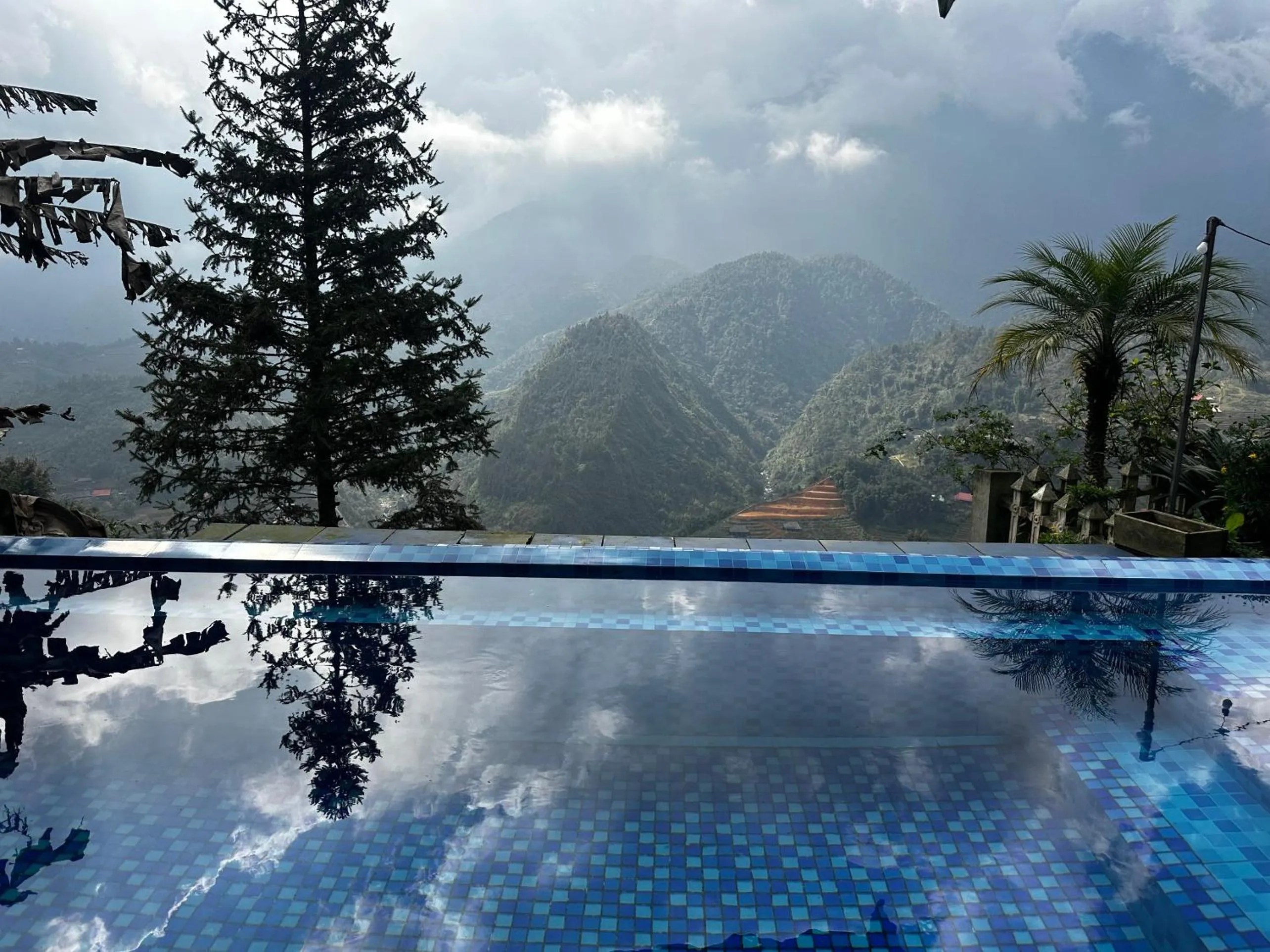 Pool view in Catcat Garden House
