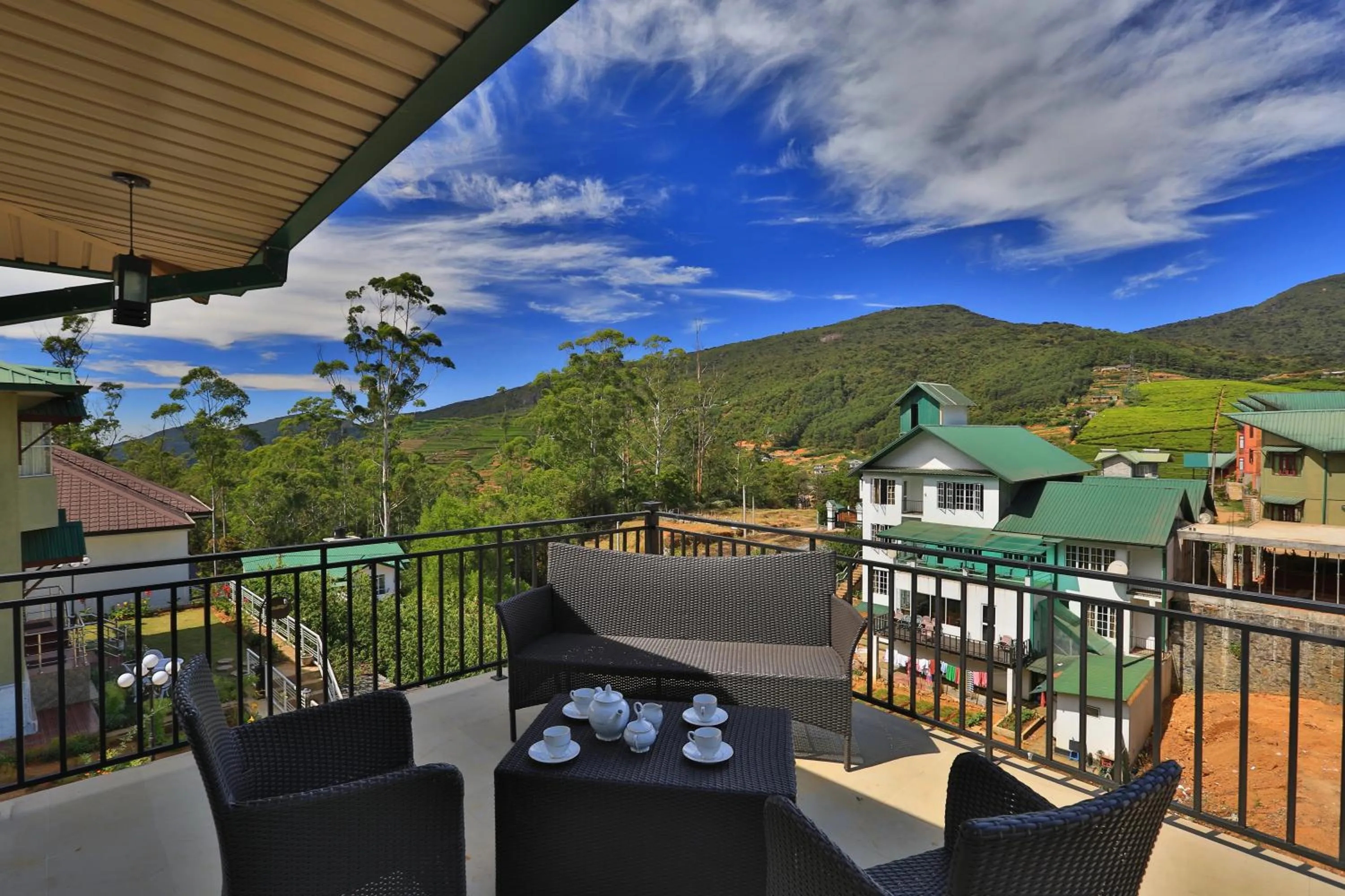 Balcony/Terrace in Lemas Holiday Bungalow