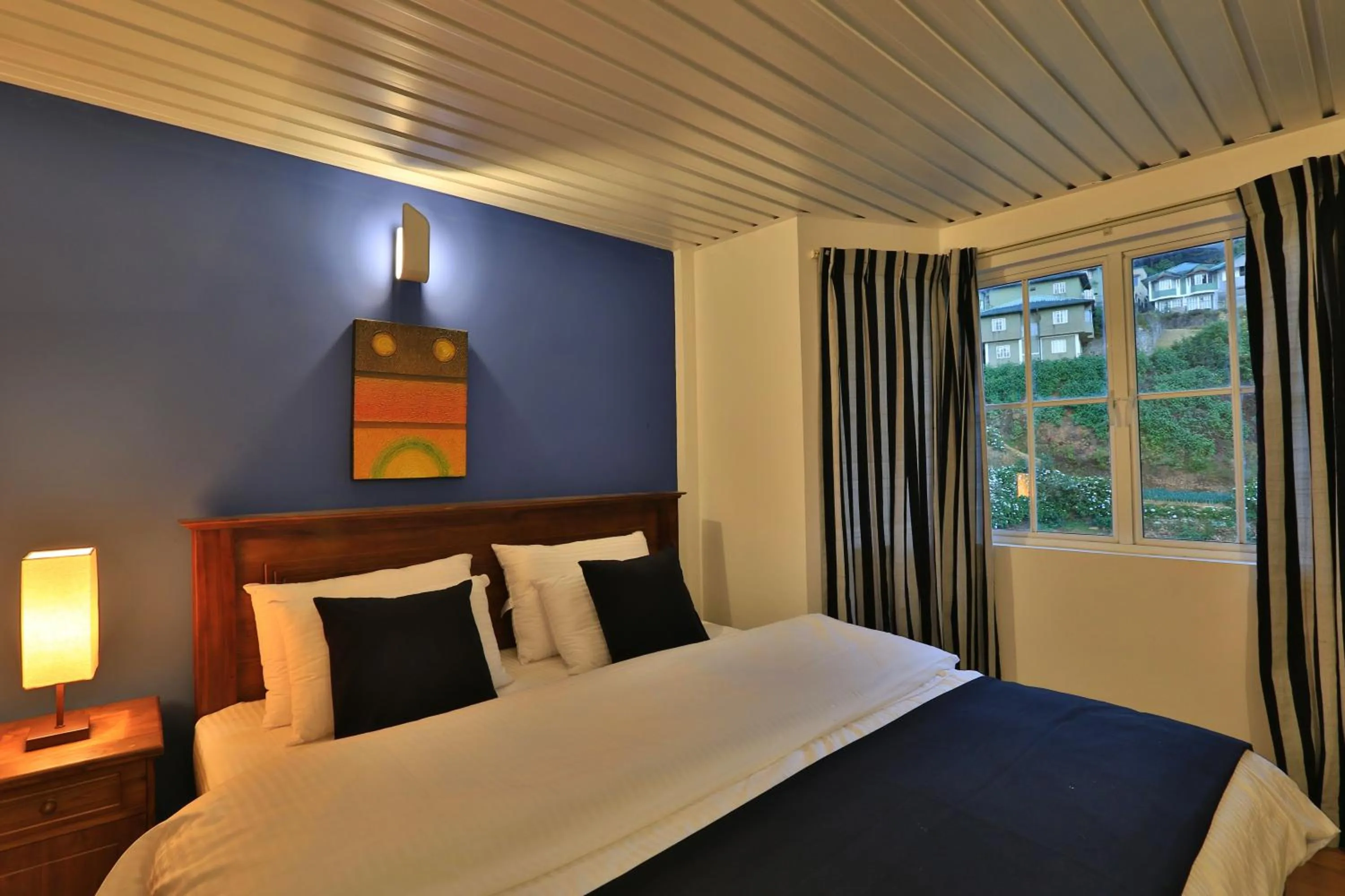 Bed in Lemas Holiday Bungalow