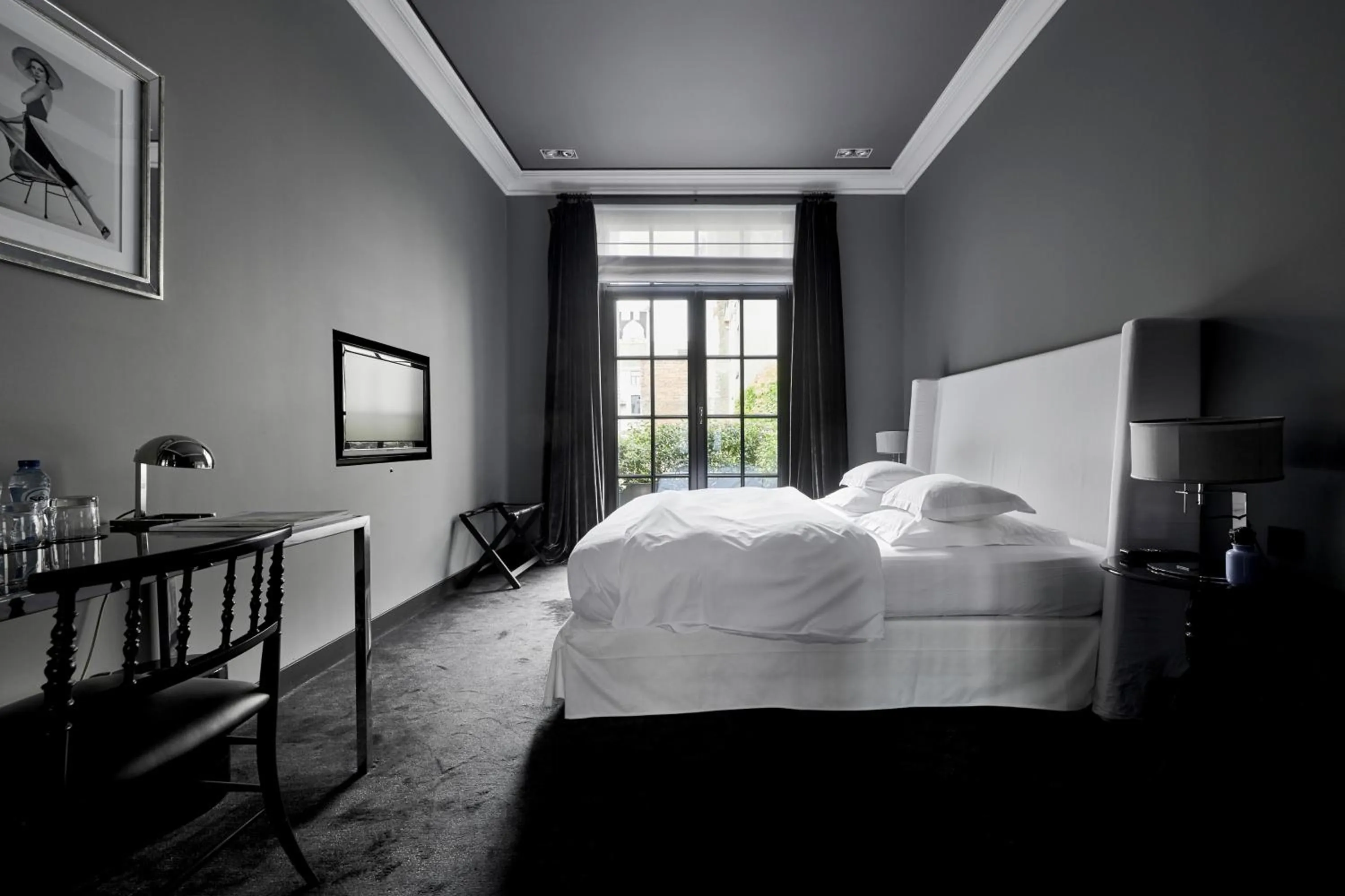 Bed in Hotel Odette en Ville