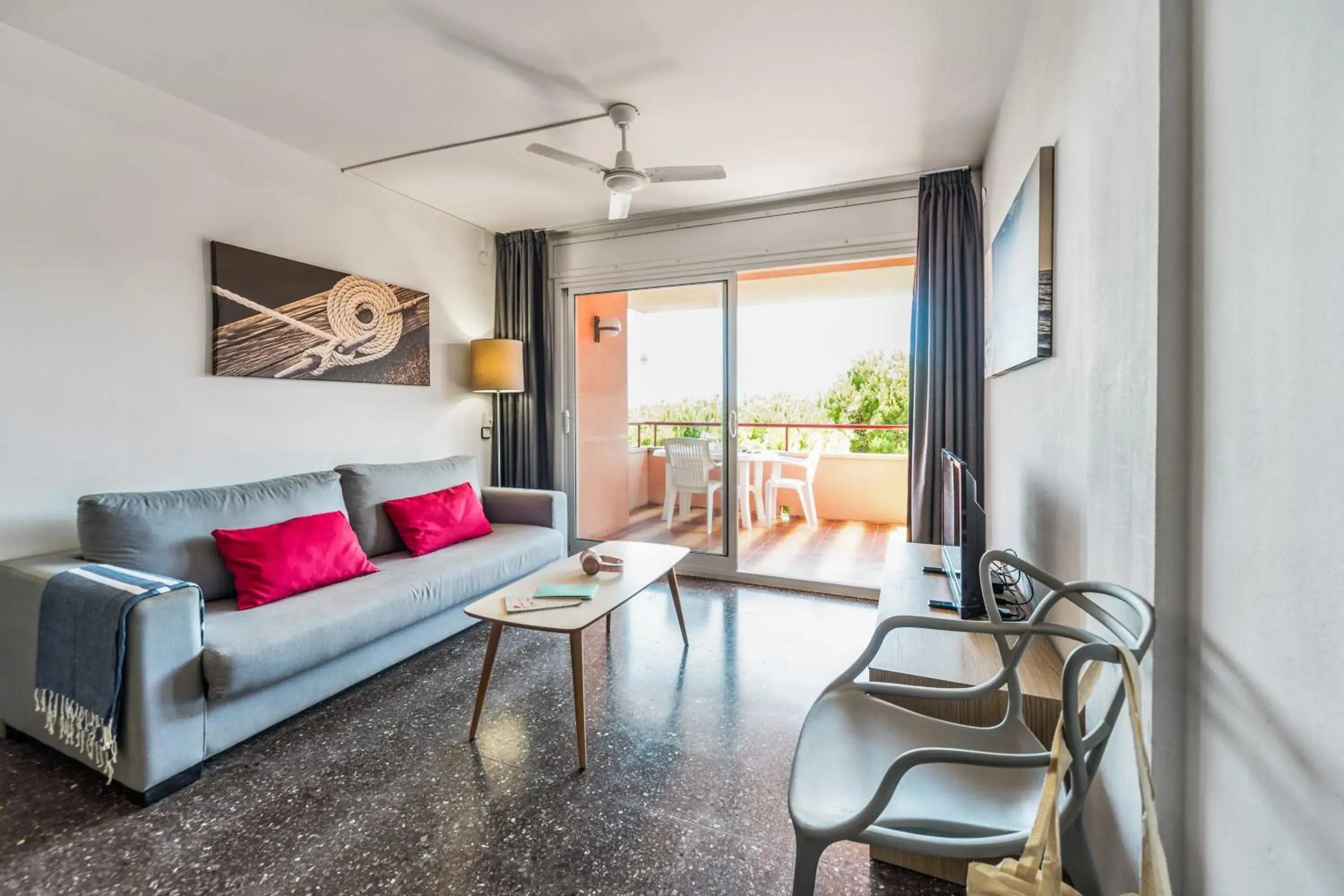 Living room in Pierre & Vacances Comarruga Living room in Pierre & Vacances Comarruga