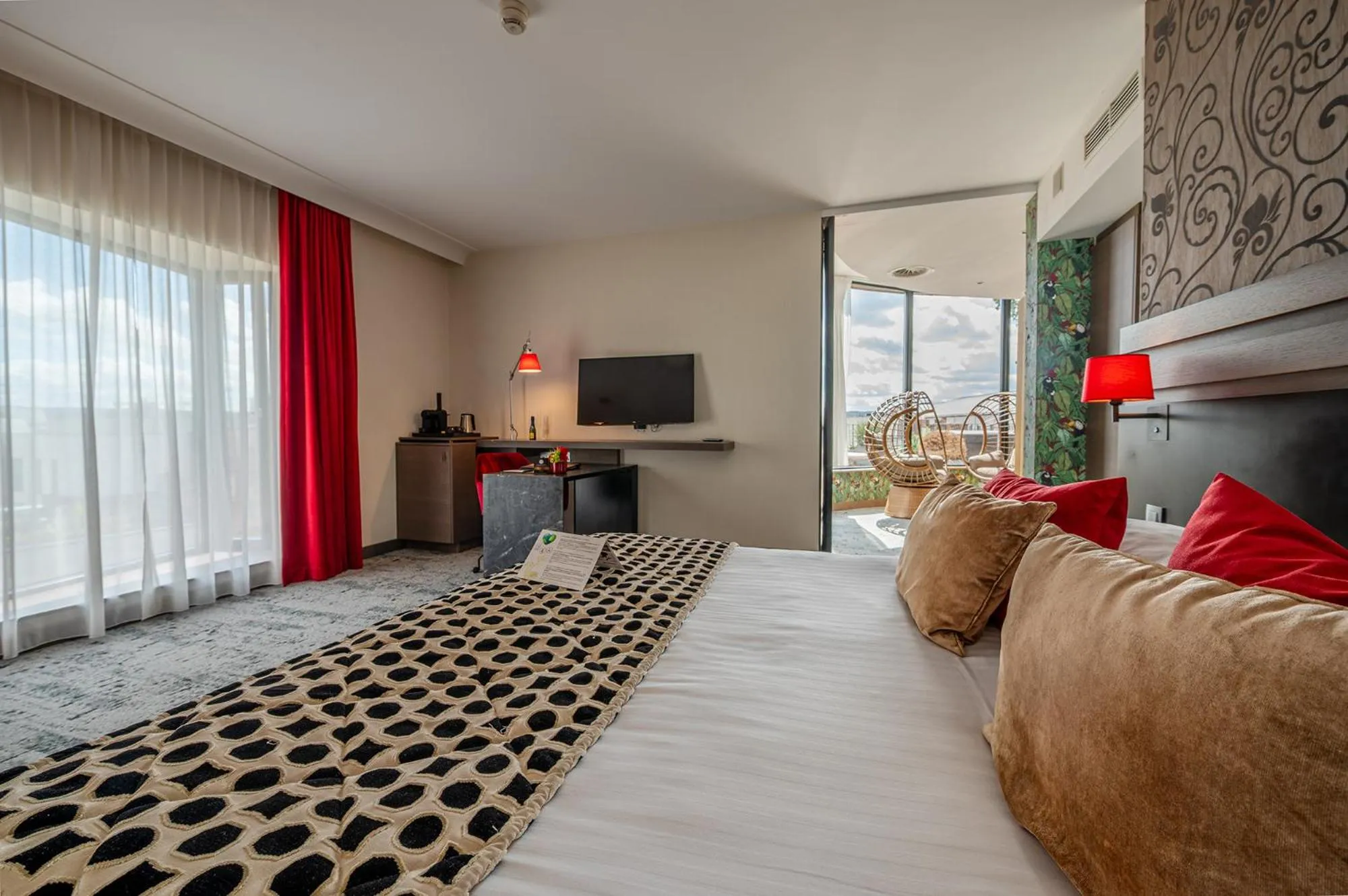 Bed in Van Der Valk Sélys Liège Hotel & Spa