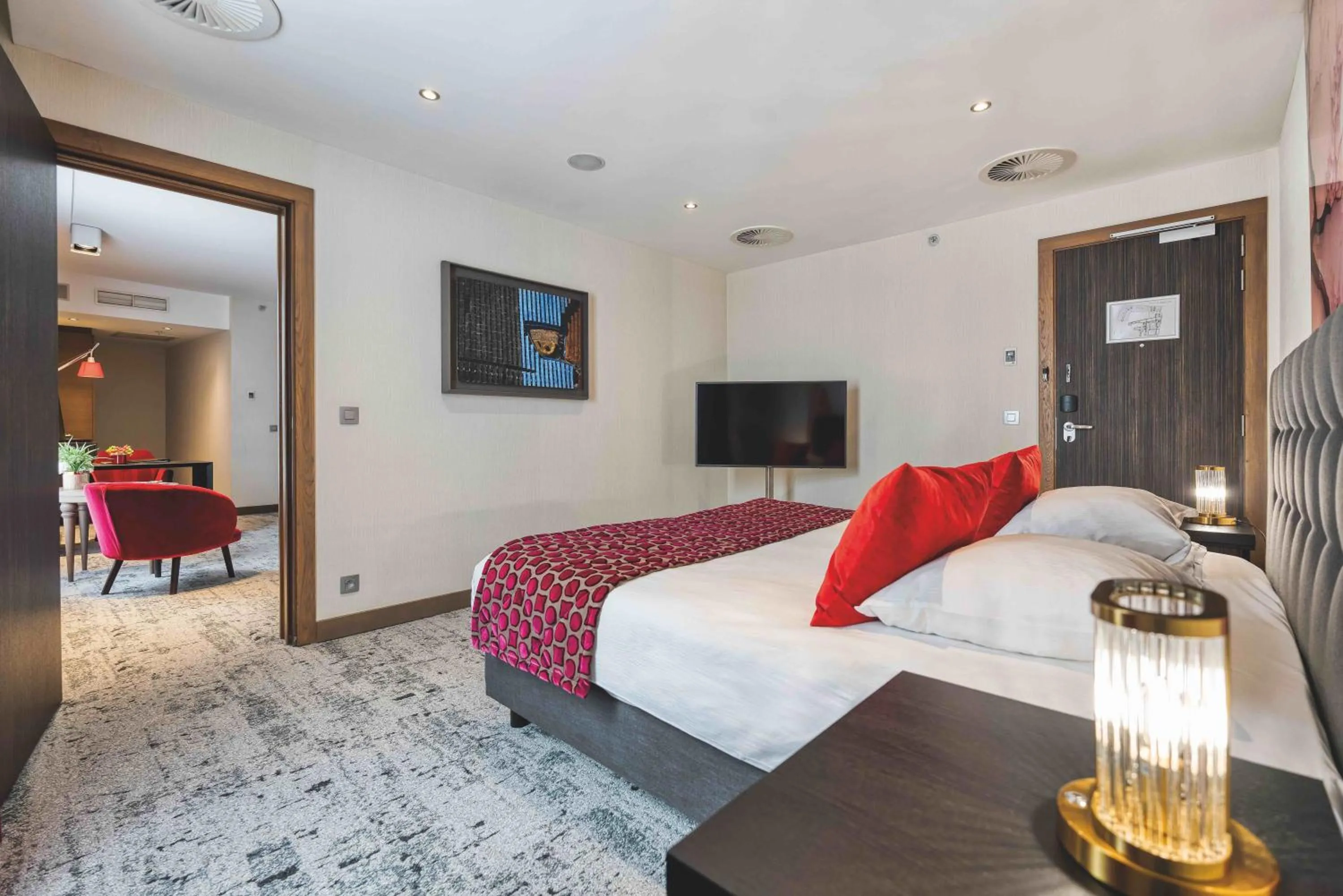 Bed in Van Der Valk Sélys Liège Hotel & Spa