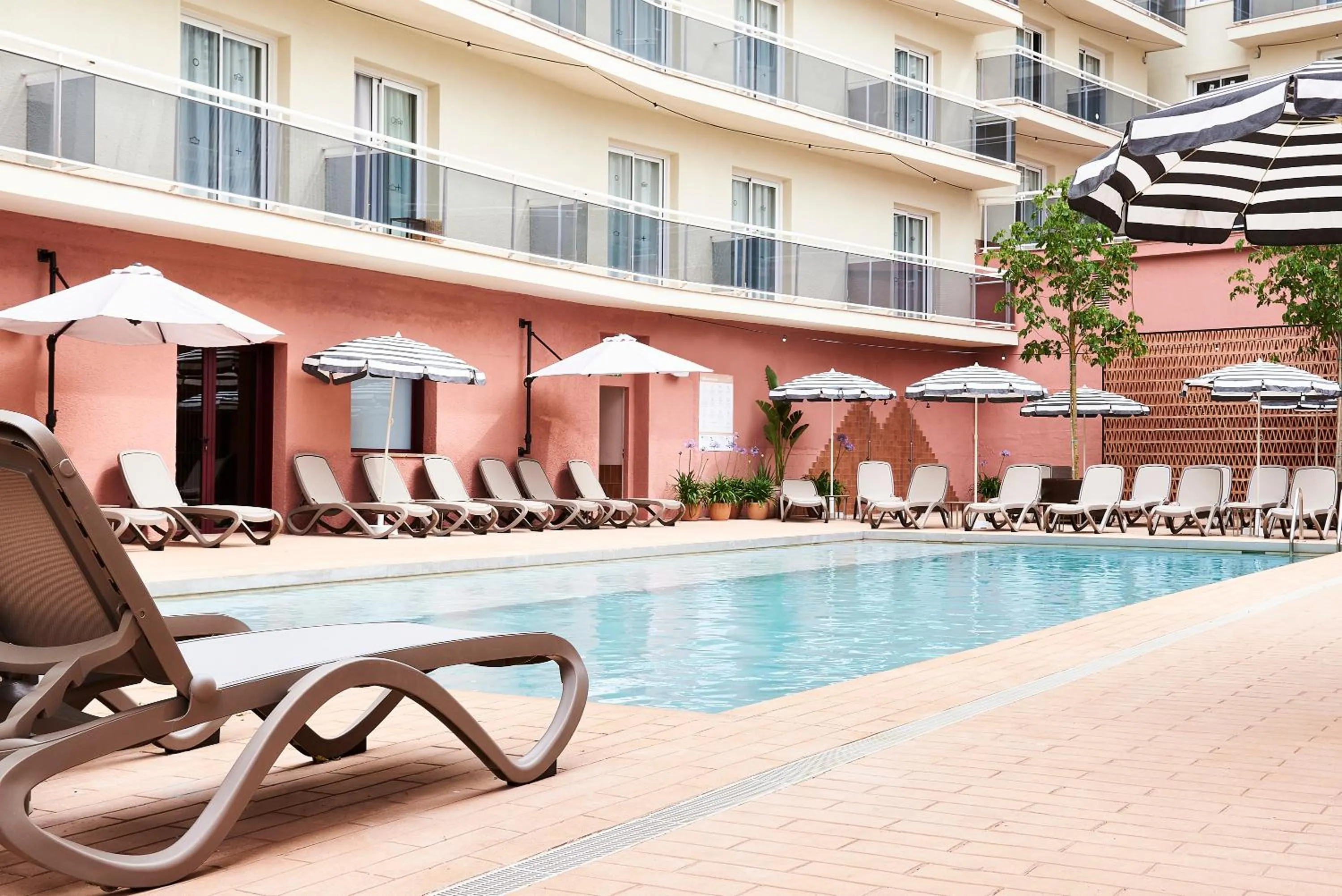 Swimming pool in tent Lloret de Mar