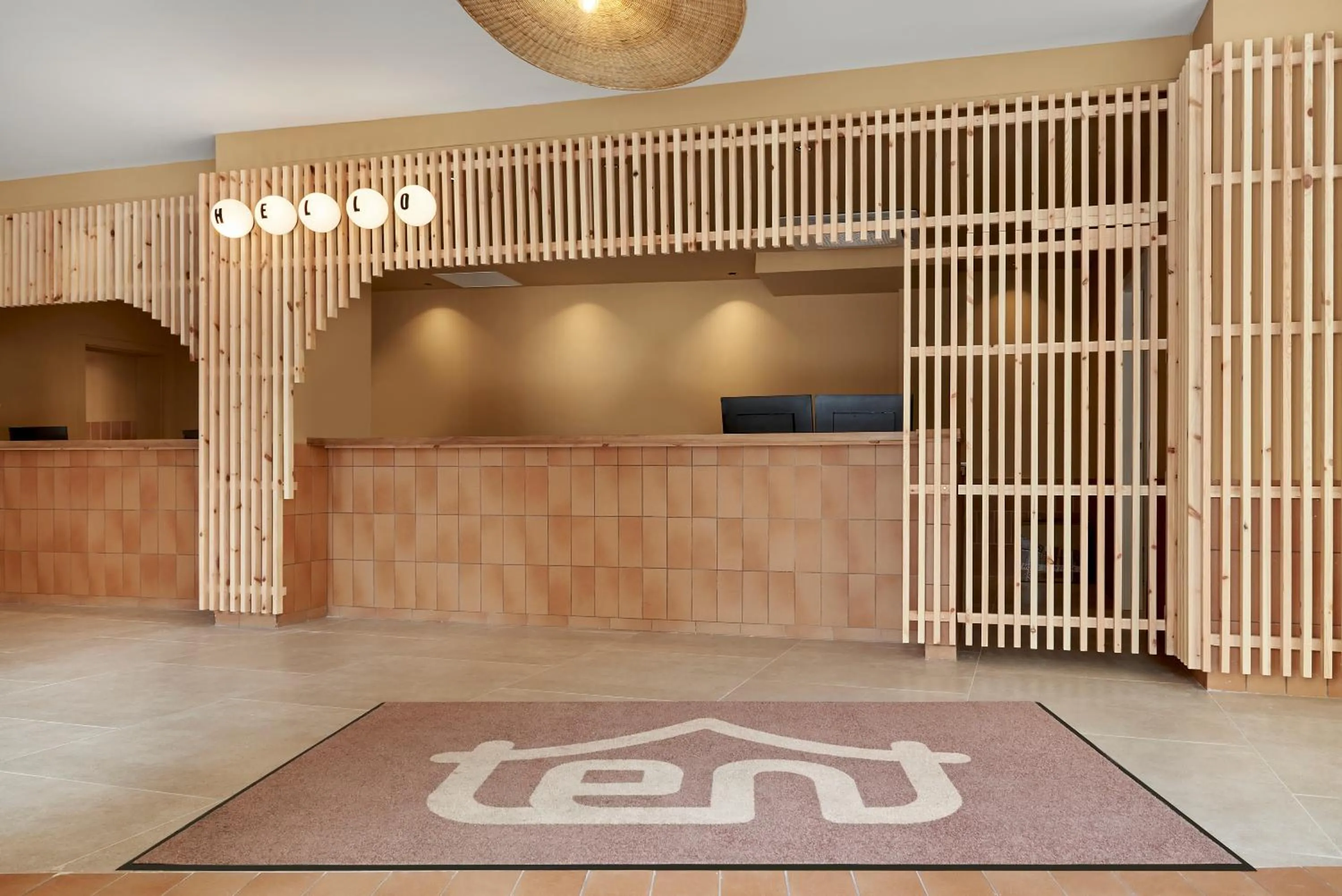 Lobby or reception in tent Lloret de Mar