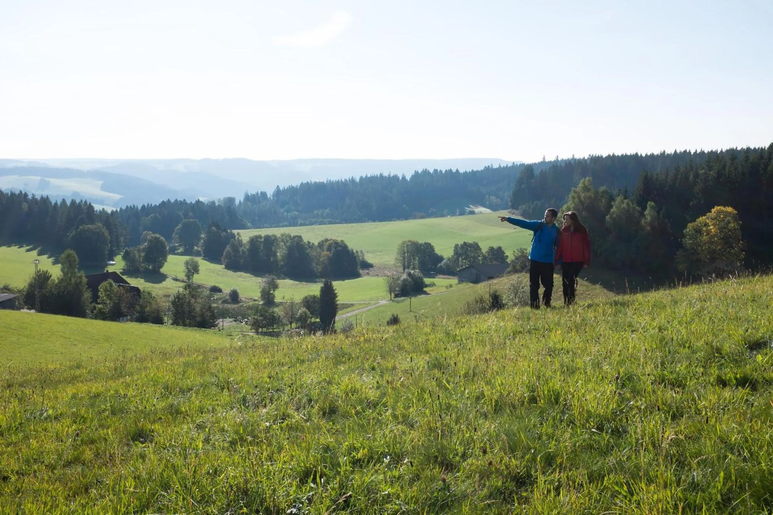 Hiking in Höhengasthaus Kolmenhof an der Donauquelle