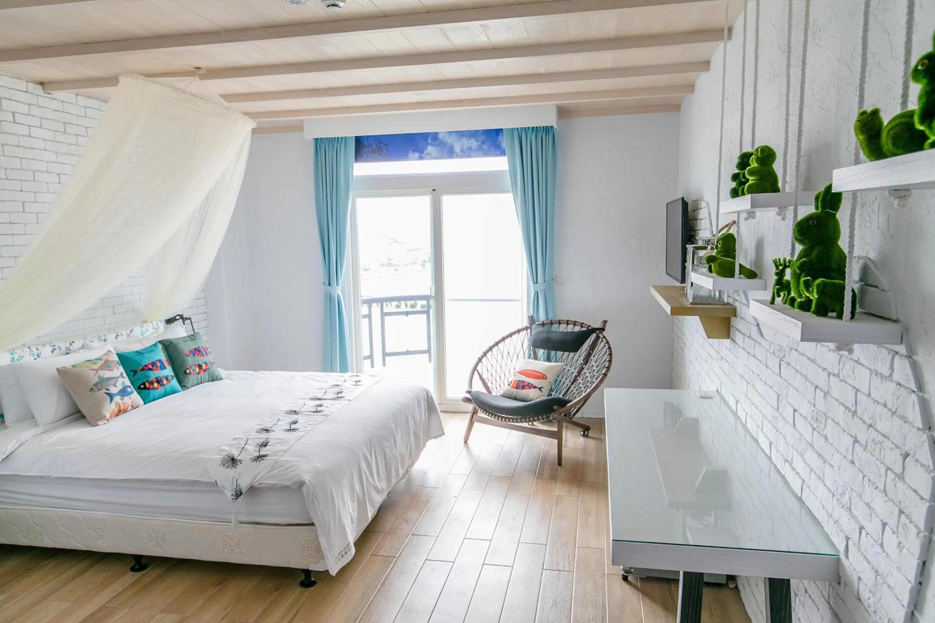 Bed in Jin Pin Hotel