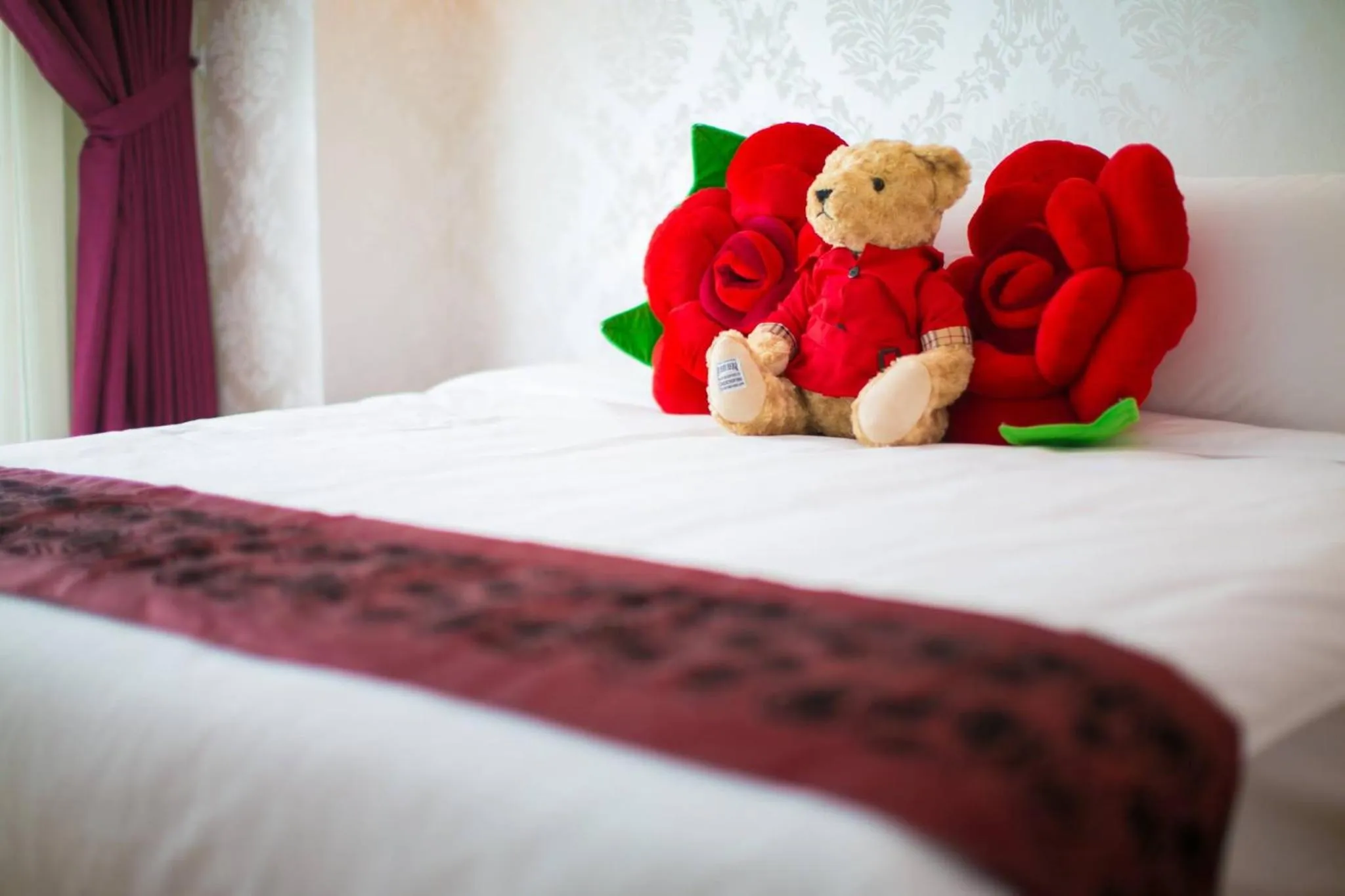 Bed in Jin Pin Hotel